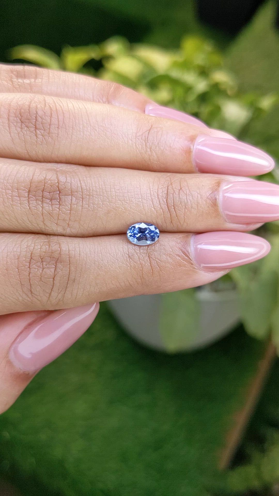 0.96 Ct. Blue Sapphire from Ceylon (Sri Lanka) Size Video