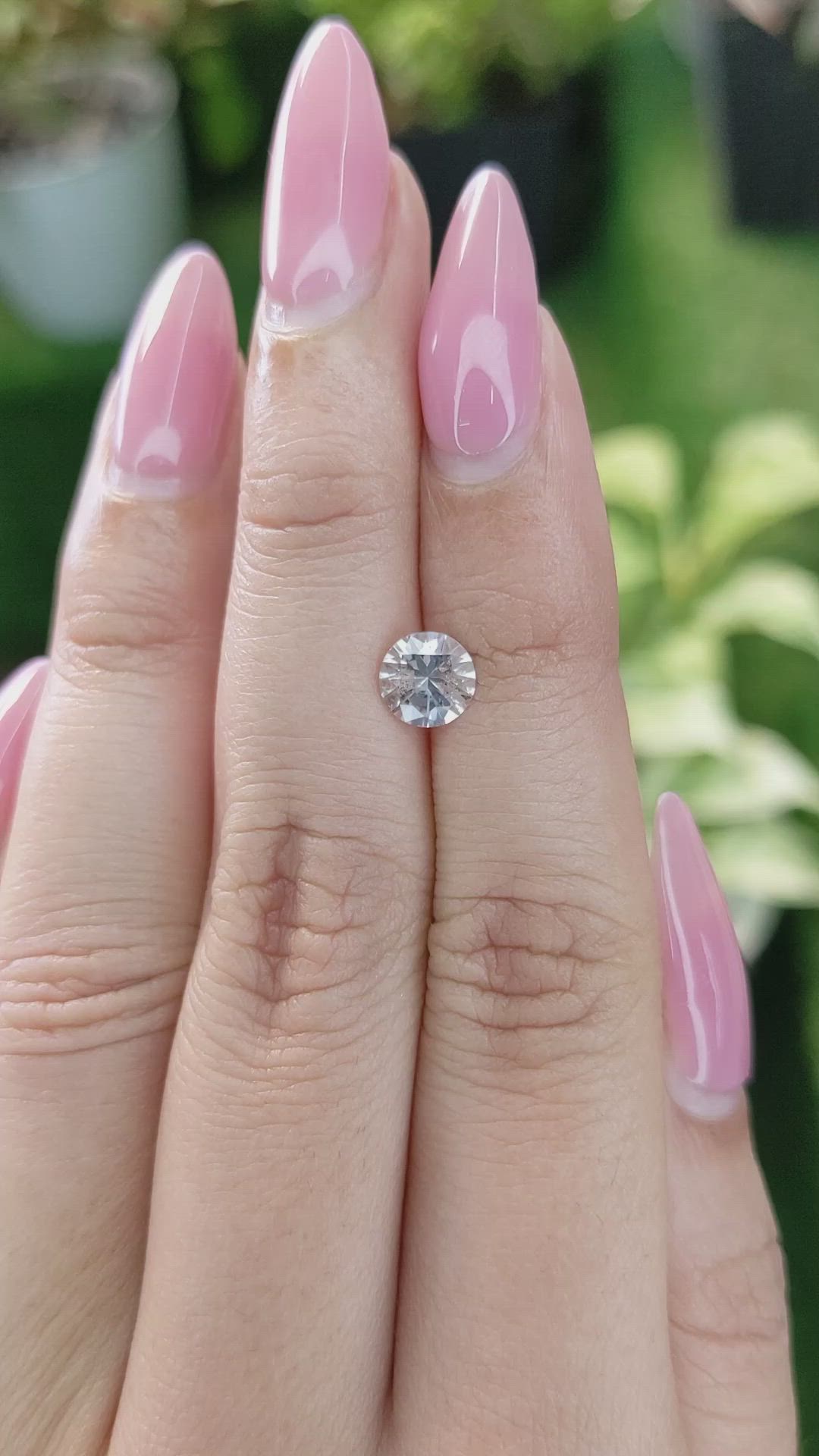 1.16 Ct. White Sapphire from Ceylon (Sri Lanka) Size Video