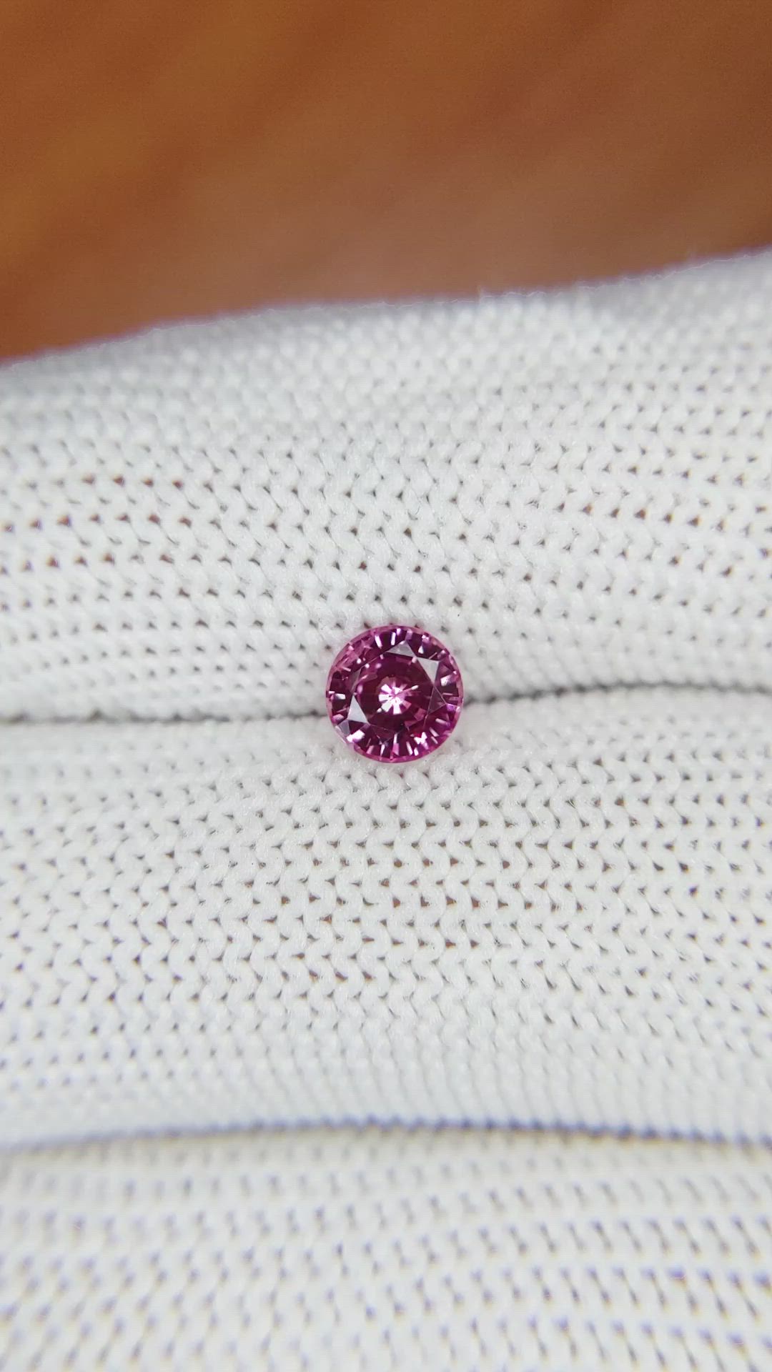 0.76 Ct. Pink Sapphire from Ceylon (Sri Lanka) Size Video