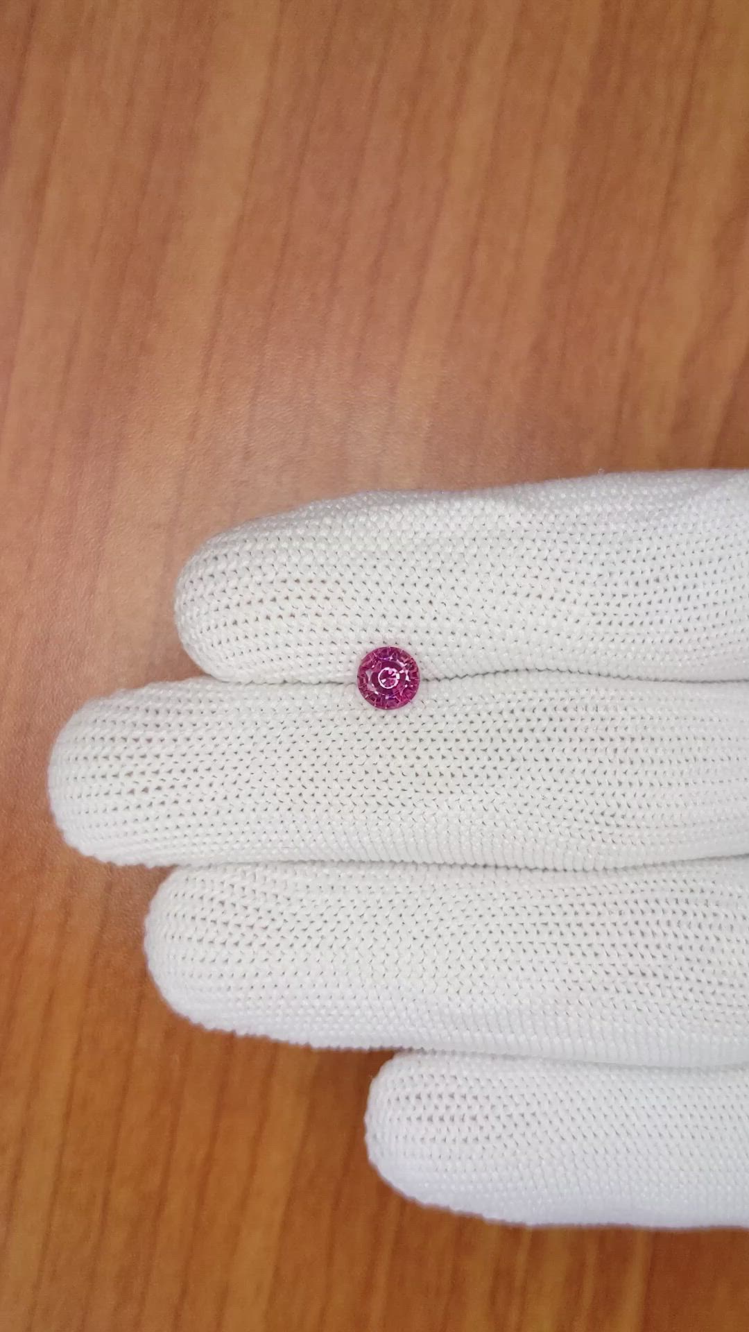 0.76 Ct. Pink Sapphire from Ceylon (Sri Lanka) Size Video