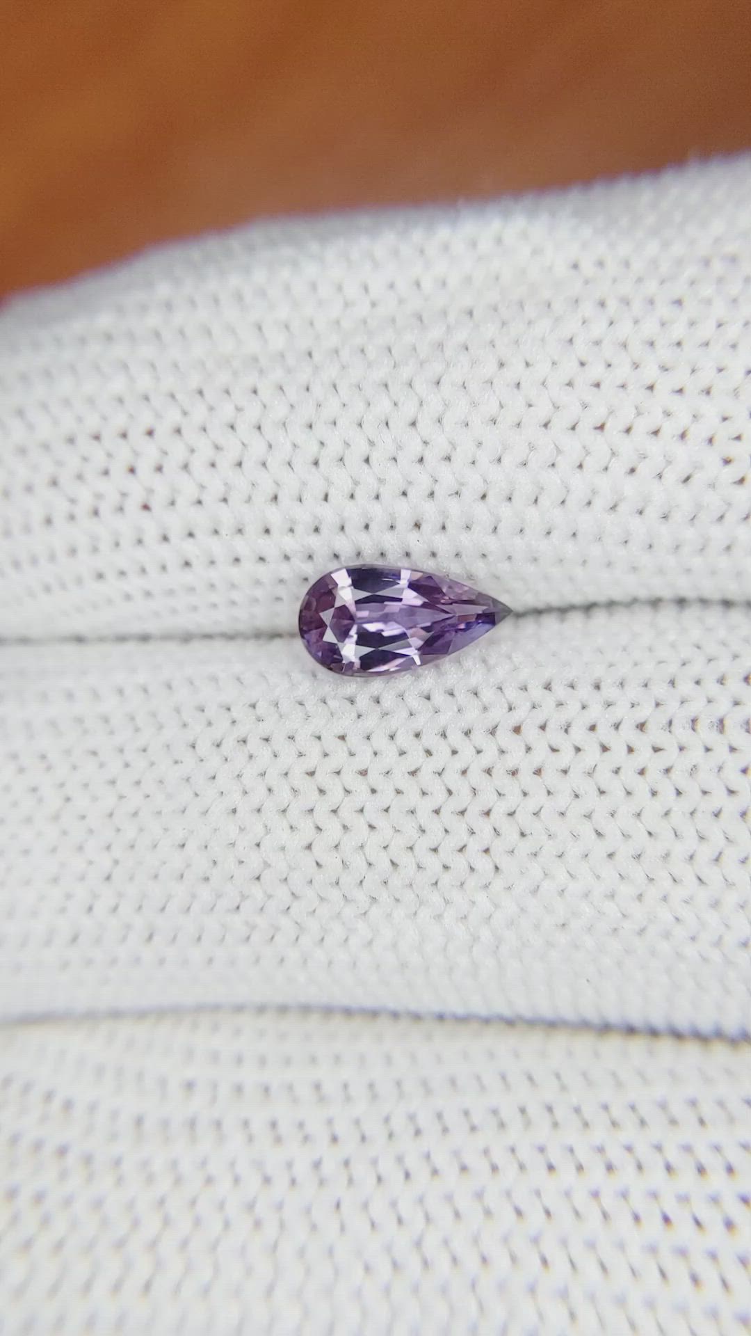 0.84 Ct. Pinkish Purple Sapphire from Ceylon (Sri Lanka) Size Video
