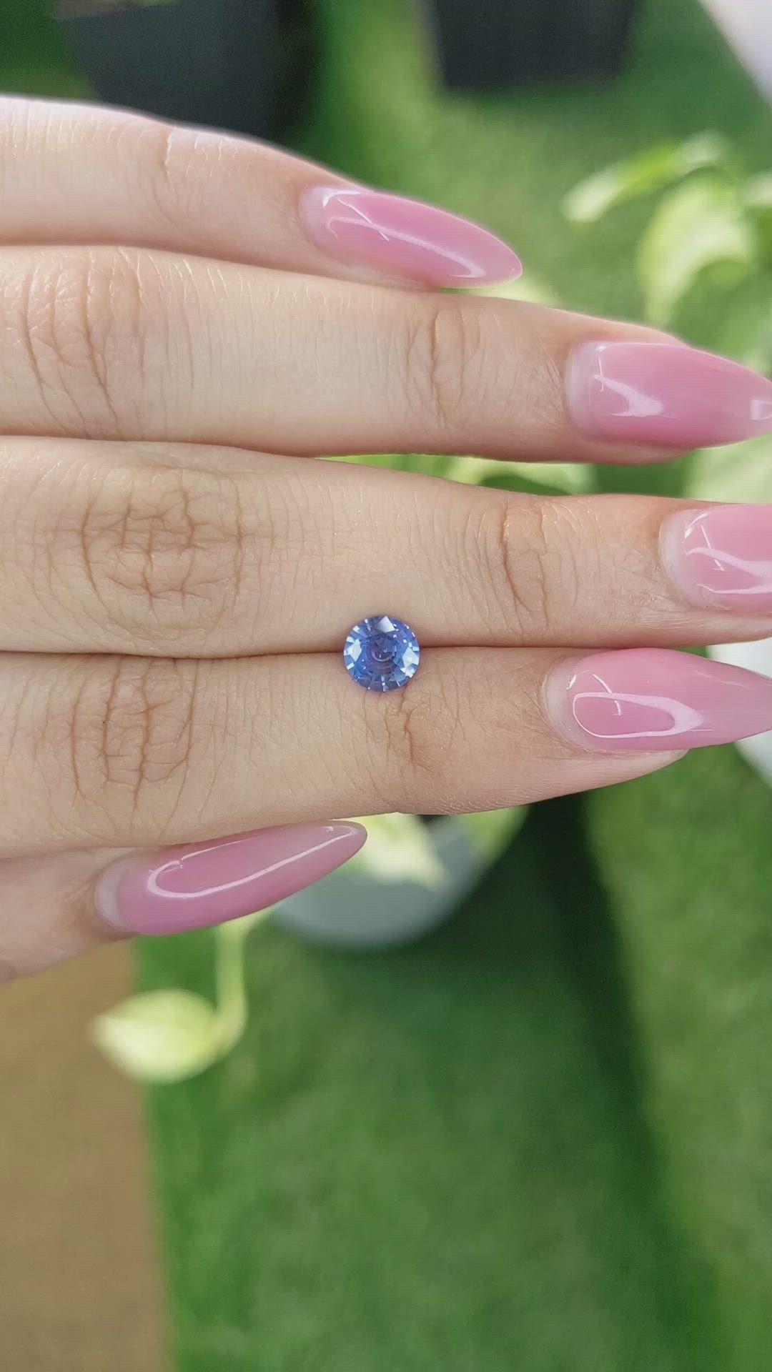 0.75 Ct. Blue Sapphire from Ceylon (Sri Lanka) Size Video