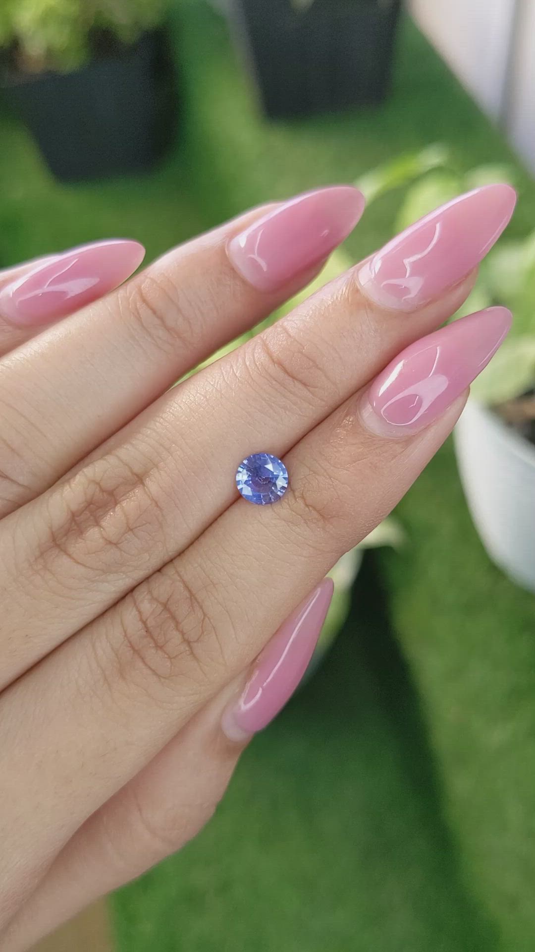 0.75 Ct. Blue Sapphire from Ceylon (Sri Lanka) Size Video