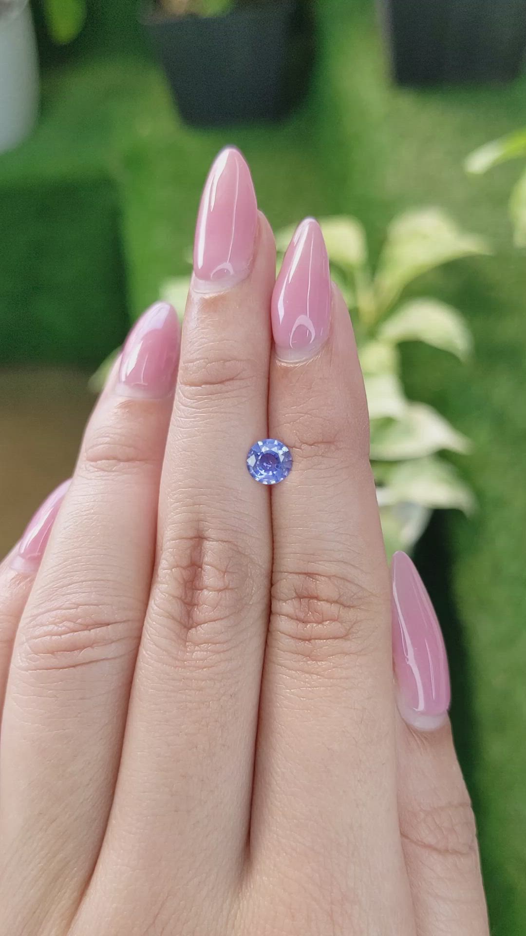 0.75 Ct. Blue Sapphire from Ceylon (Sri Lanka) Size Video