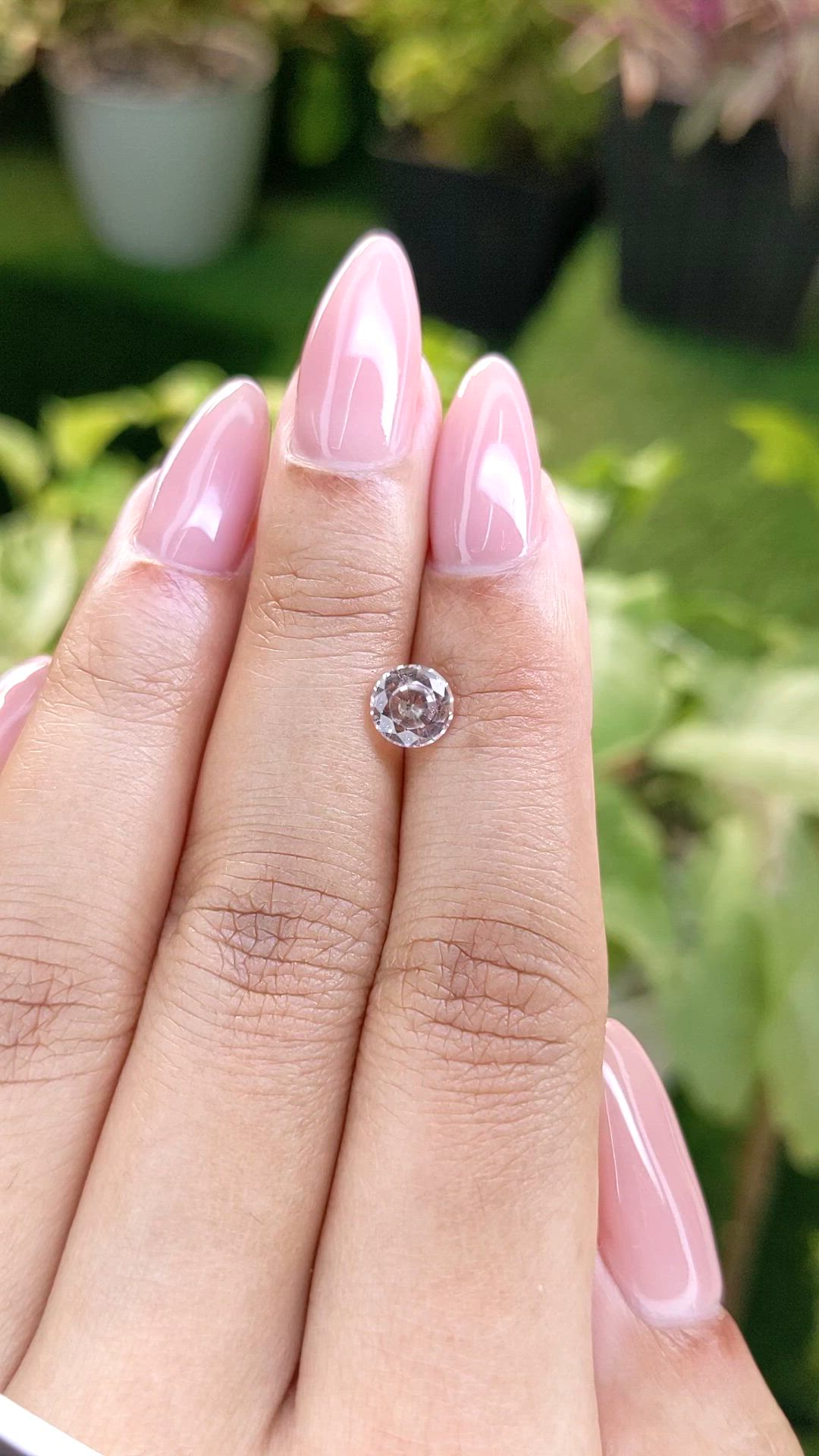 1.07 Ct. Peach Sapphire from Madagascar Size Video
