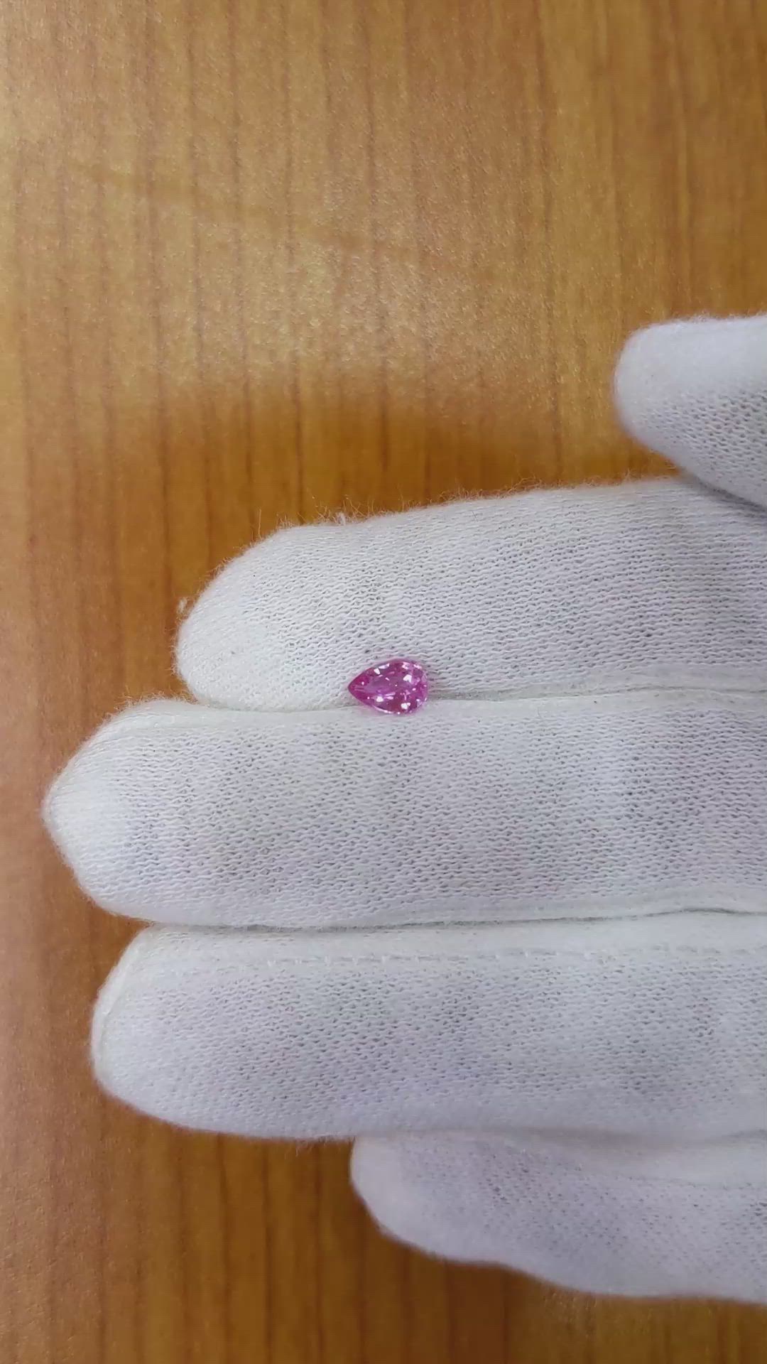 0.58 Ct. Pink Sapphire from Ceylon (Sri Lanka) Size Video