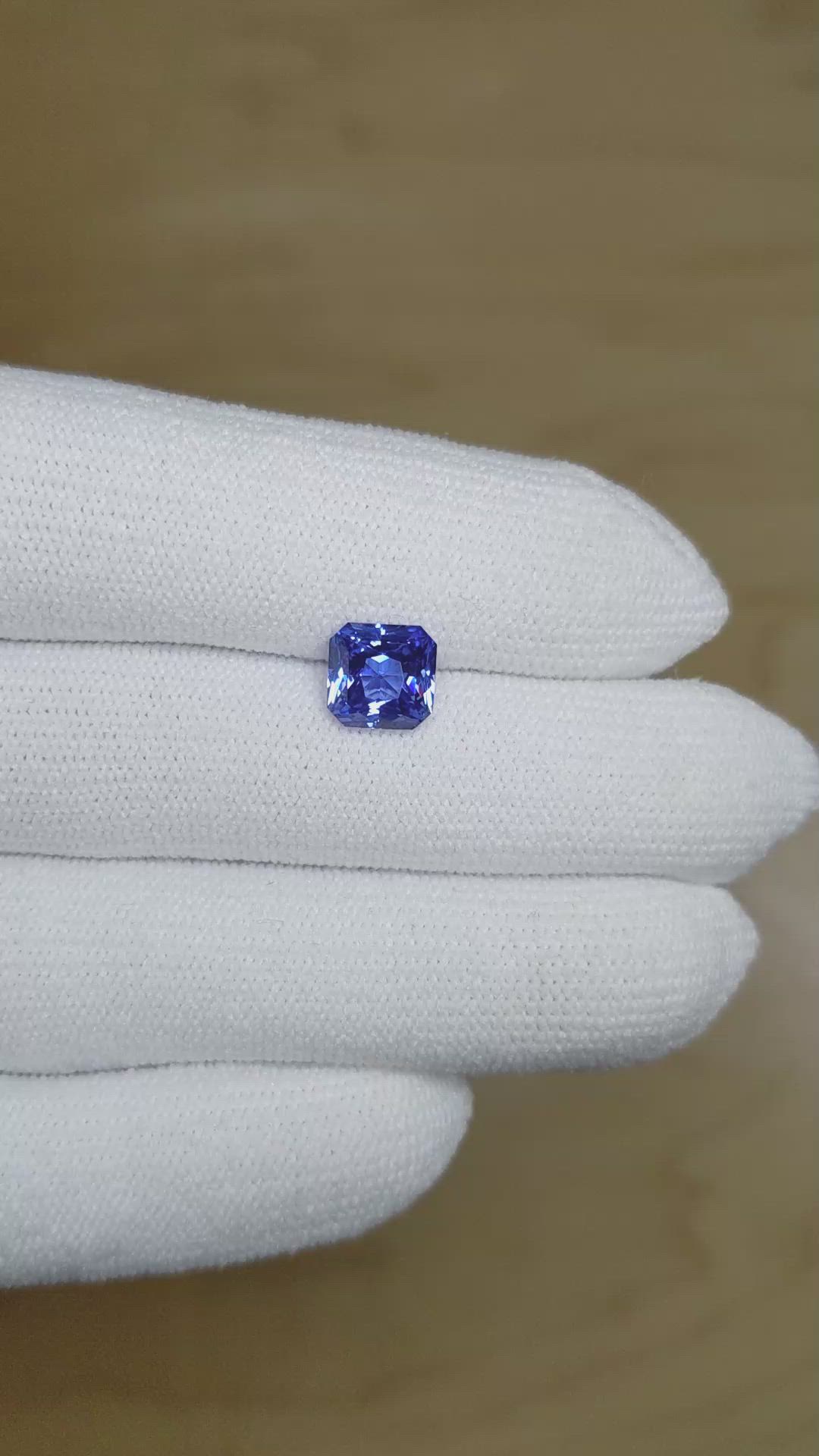2.53 Ct. Blue Sapphire from Ceylon (Sri Lanka) Size Video
