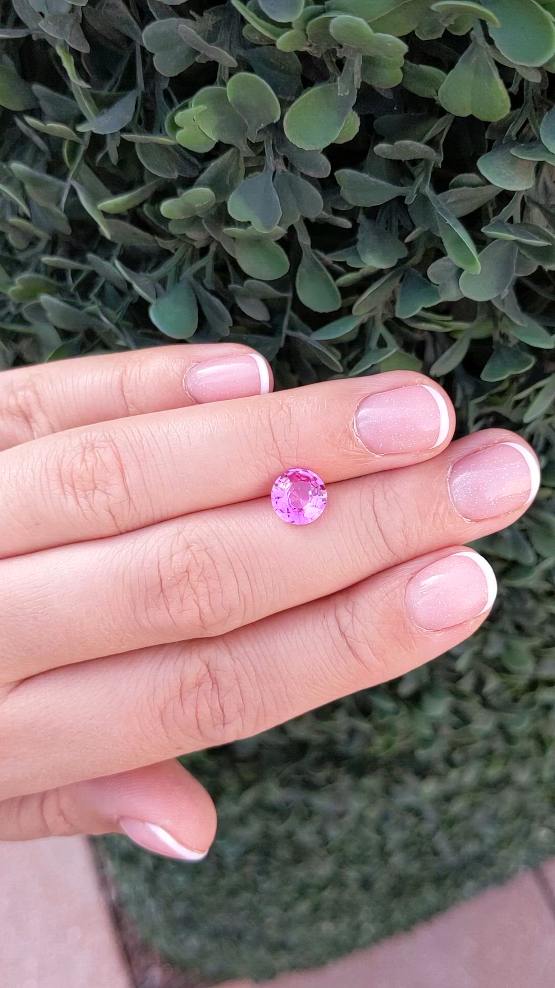 2.24 Ct. Pink Sapphire from Ceylon (Sri Lanka) Size Video