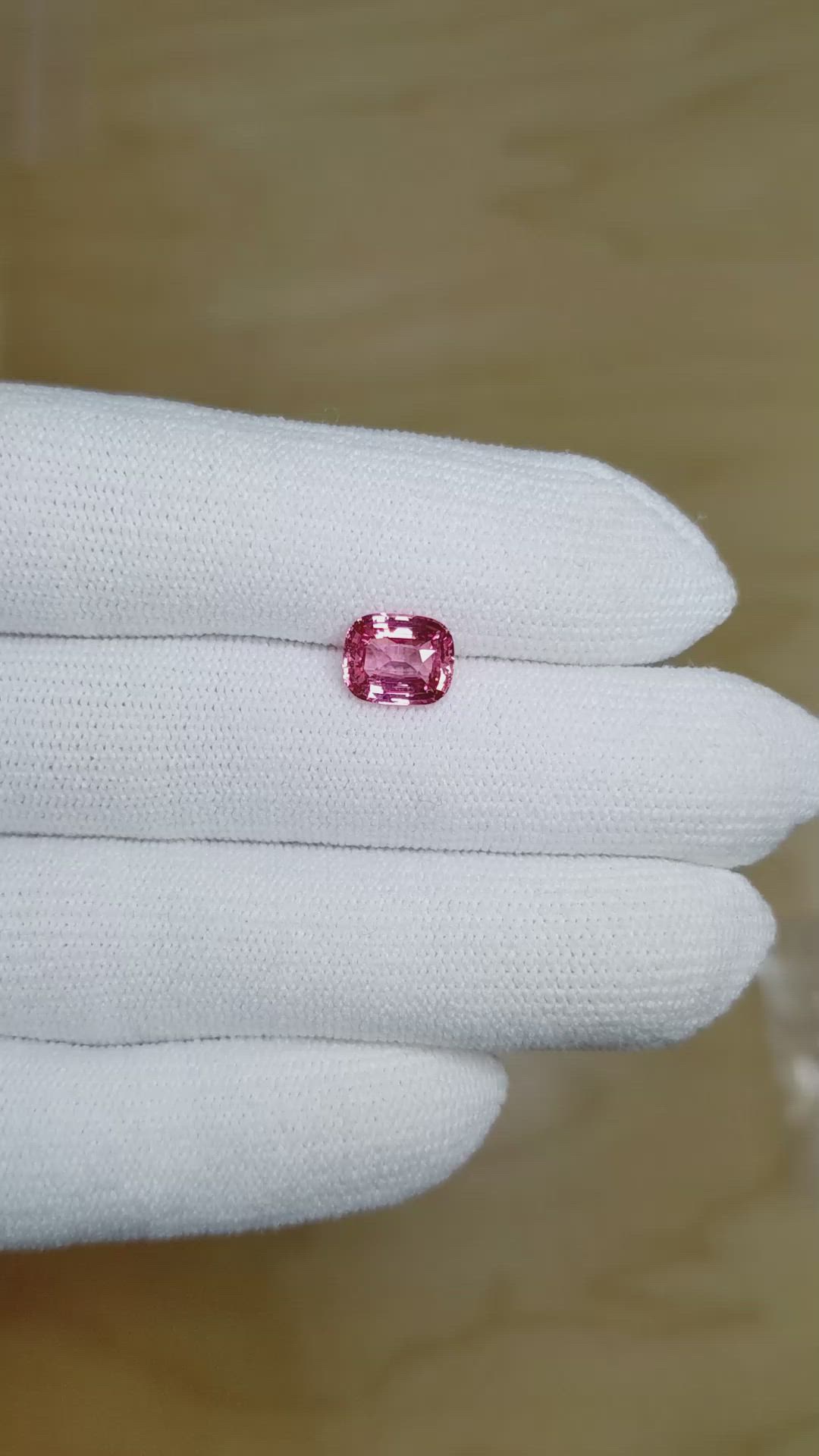 2.01 Ct. Pink Sapphire from Ceylon (Sri Lanka) Size Video