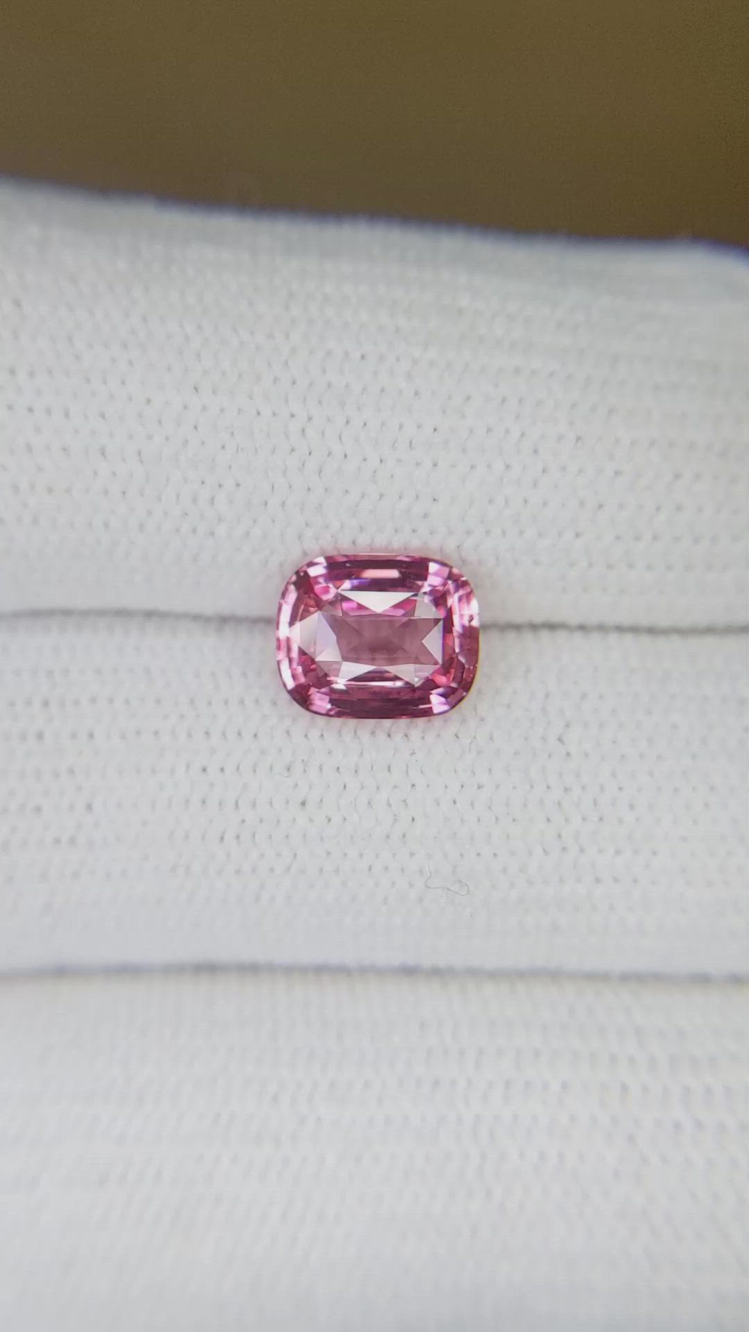 2.01 Ct. Pink Sapphire from Ceylon (Sri Lanka) Size Video