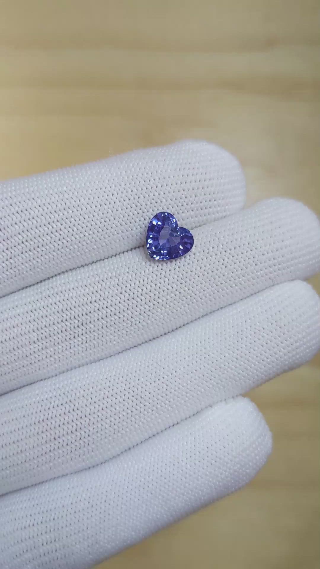 3.04 Ct. Blue Sapphire from Ceylon (Sri Lanka) Size Video