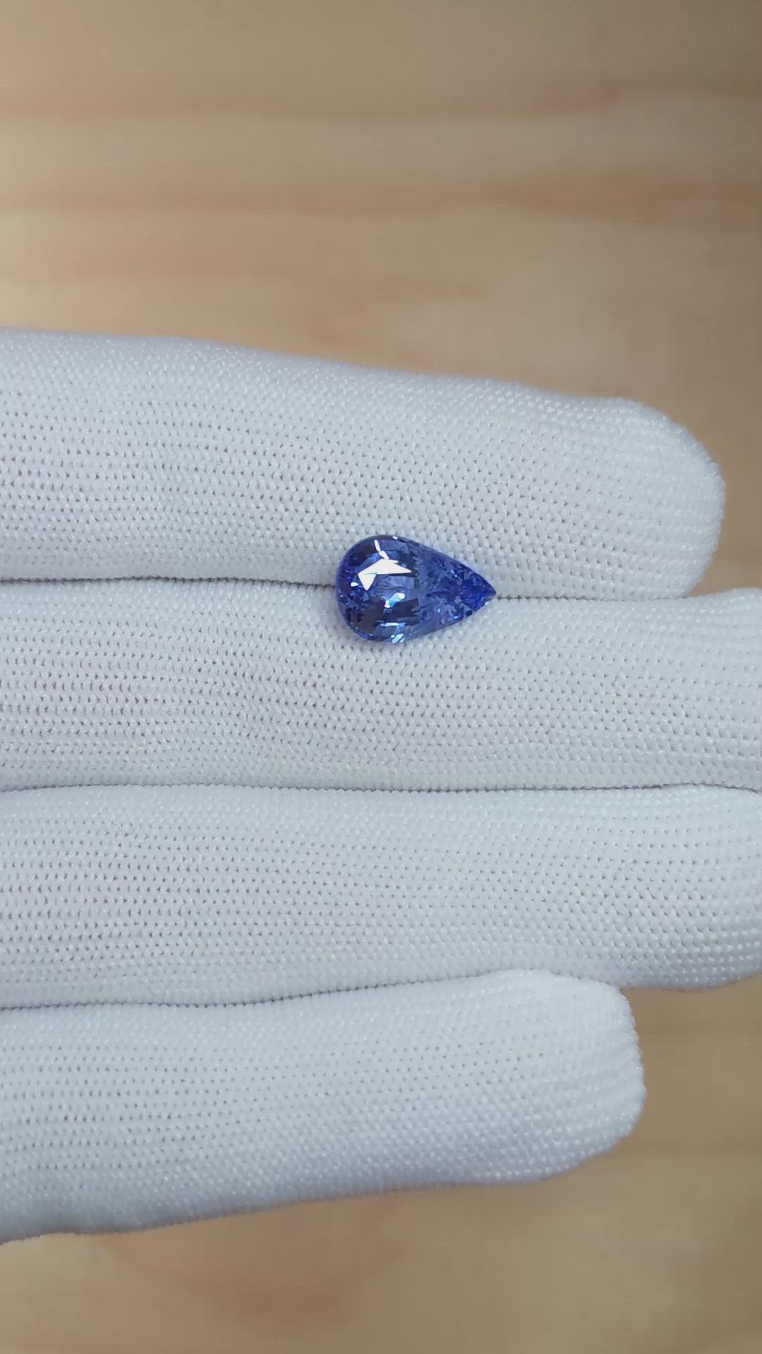 4.51 Ct. Blue Sapphire from Ceylon (Sri Lanka) Size Video