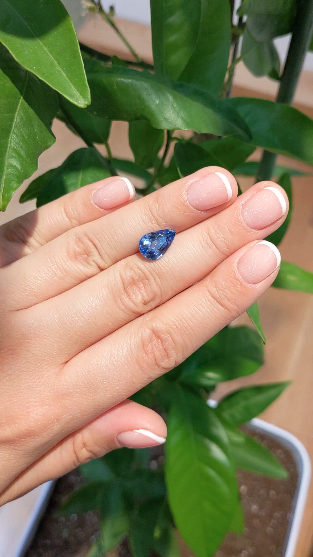 4.51 Ct. Blue Sapphire from Ceylon (Sri Lanka) Size Video