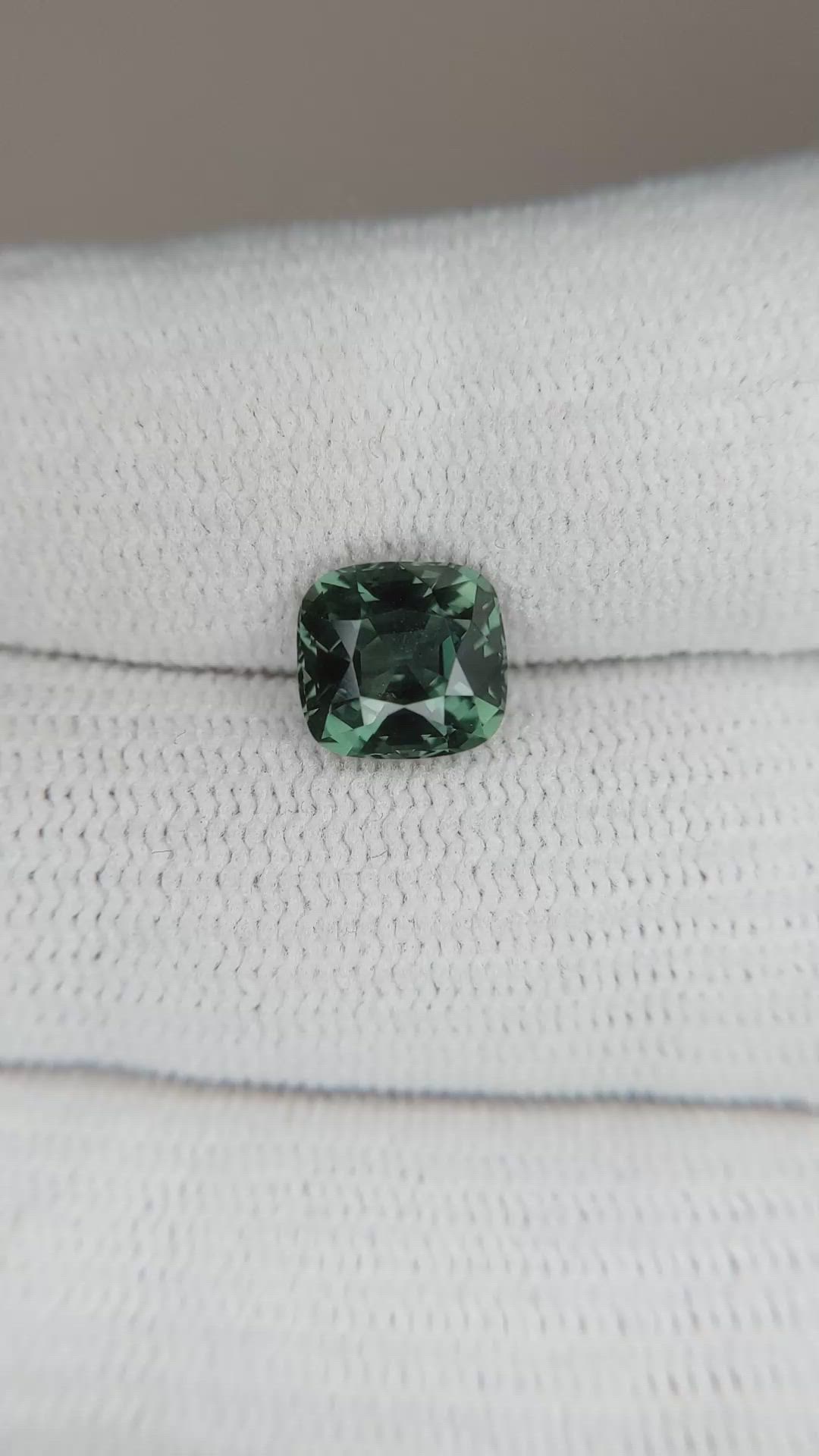 2.60 Ct. Bluish Green Sapphire from Ceylon (Sri Lanka) Size Video