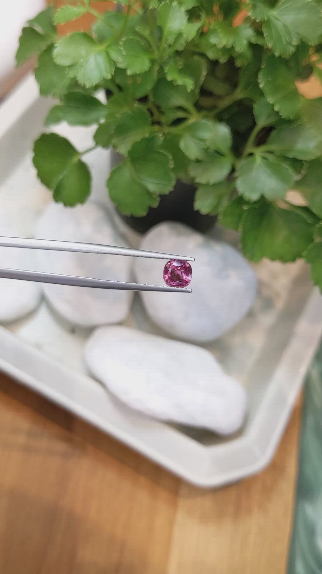 1.19 Ct. Purplish Pink Sapphire from Ceylon (Sri Lanka) Size Video