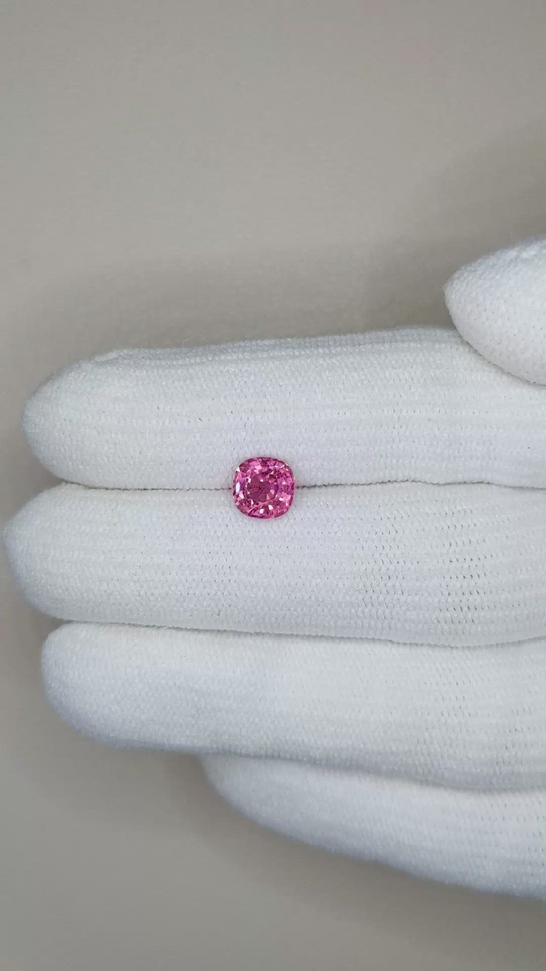 1.19 Ct. Purplish Pink Sapphire from Ceylon (Sri Lanka) Size Video