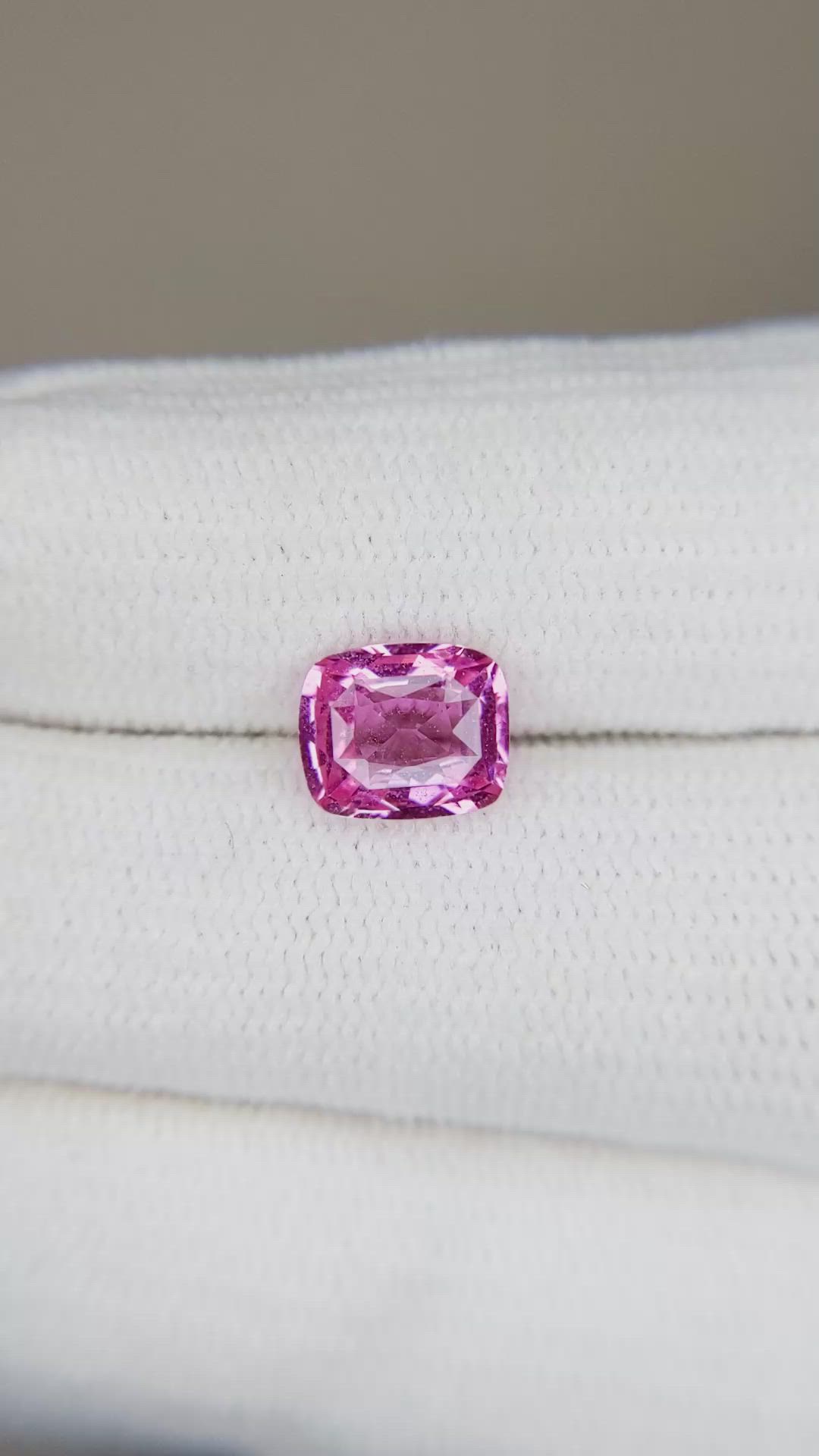 1.67 Ct. Pink Sapphire from Ceylon (Sri Lanka) Size Video