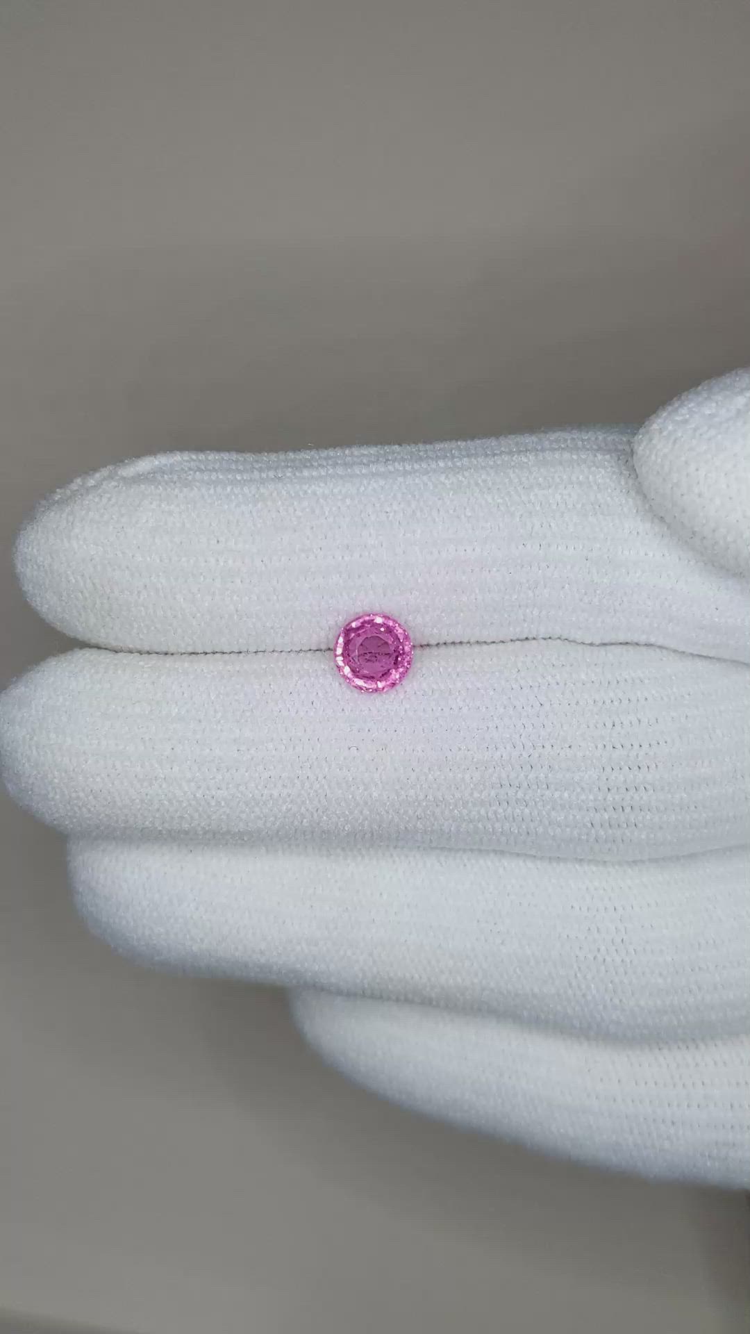 0.89 Ct. Pink Sapphire from Ceylon (Sri Lanka) Size Video