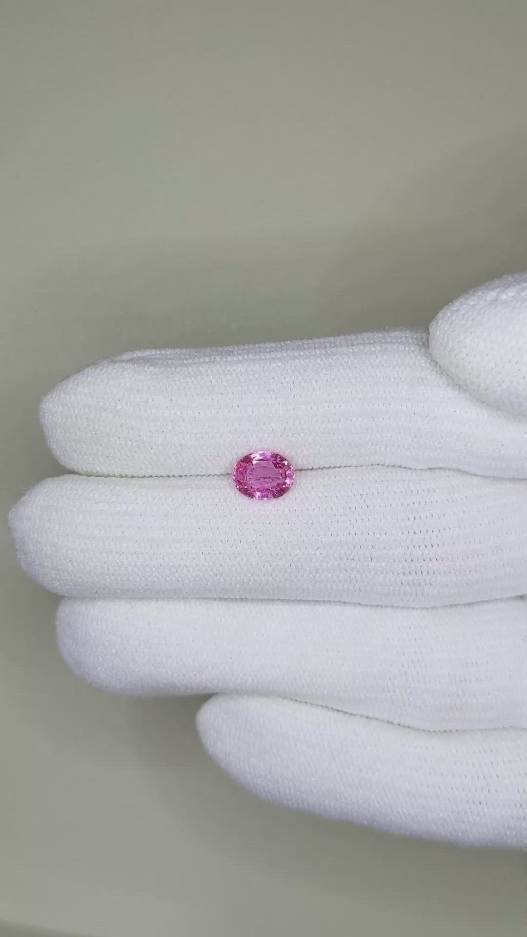1.16 Ct. Pink Sapphire from Ceylon (Sri Lanka) Size Video