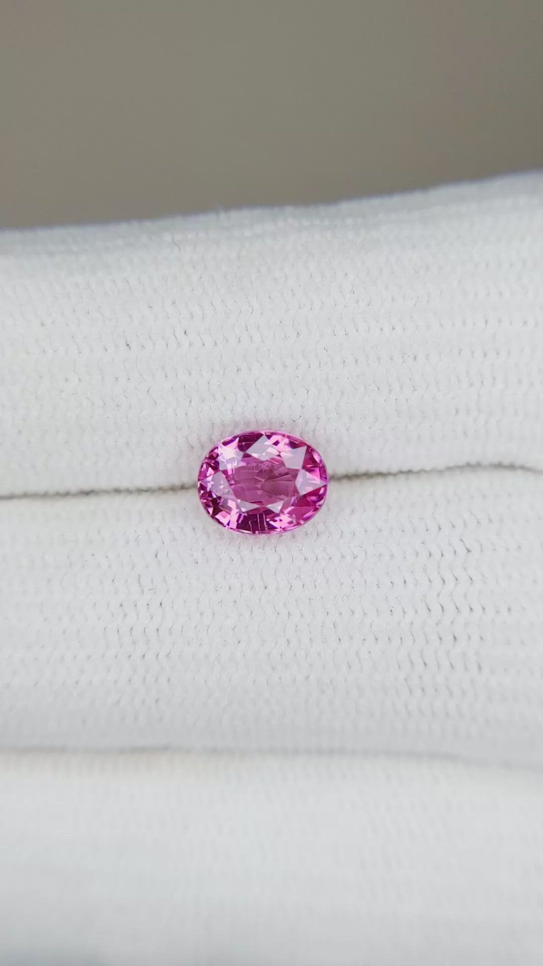 1.31 Ct. Pink Sapphire from Ceylon (Sri Lanka) Size Video