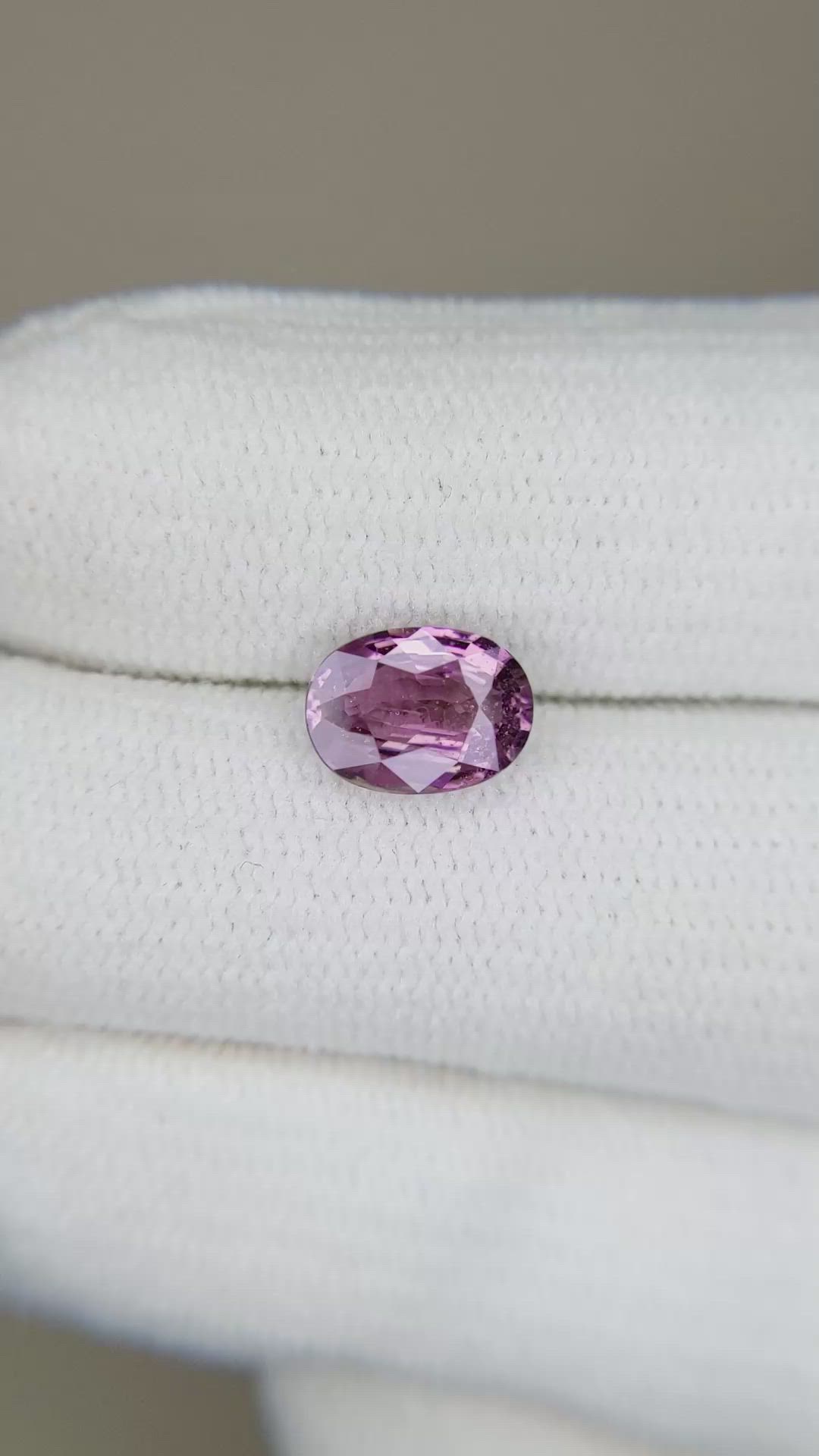 1.58 Ct. Purple Sapphire from Ceylon (Sri Lanka) Size Video