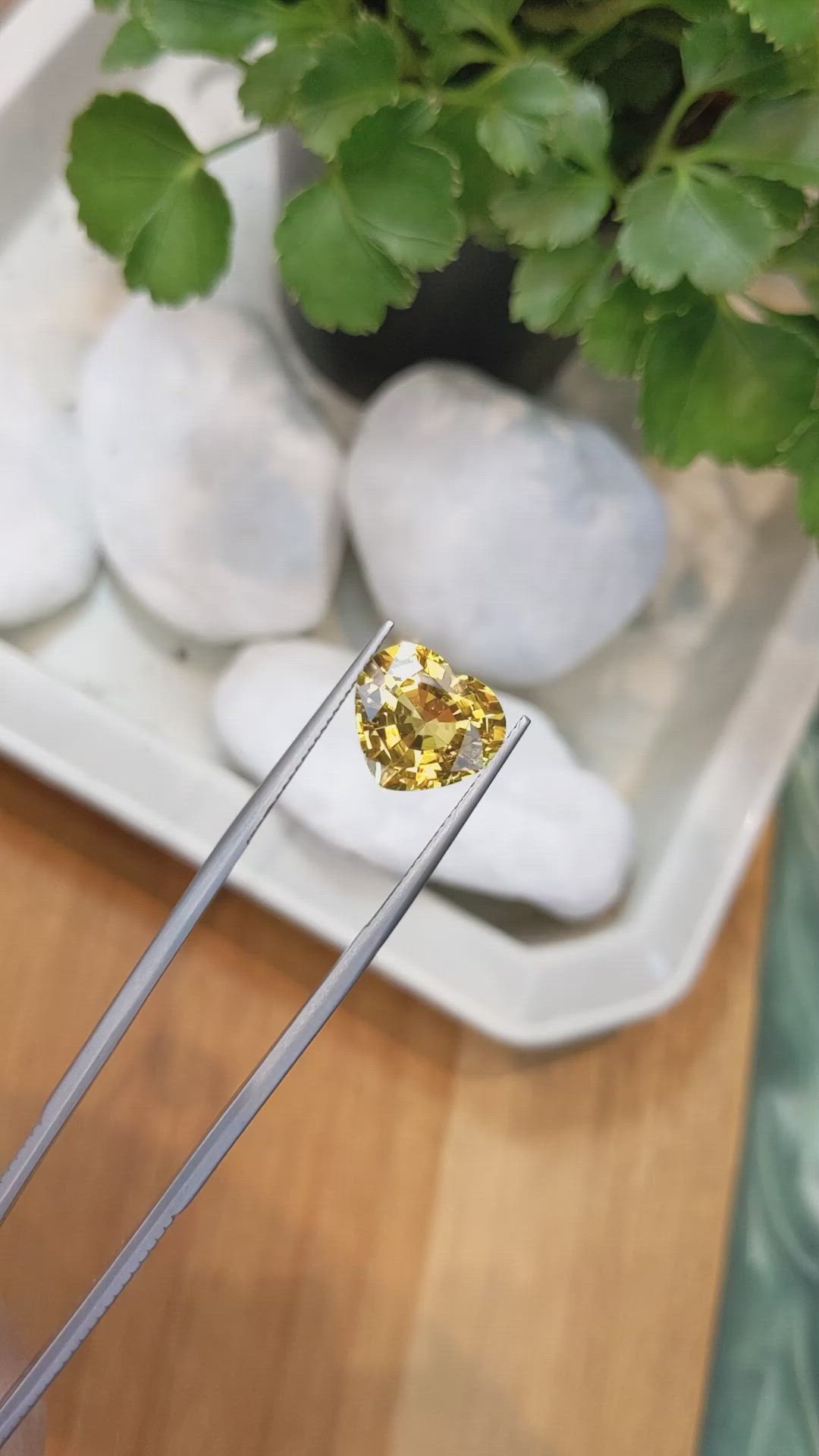 6.84 Ct. Yellow Sapphire from Ceylon (Sri Lanka) Size Video