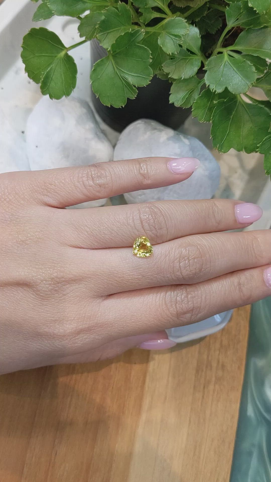 1.70 Ct. Yellow Sapphire from Ceylon (Sri Lanka) Size Video