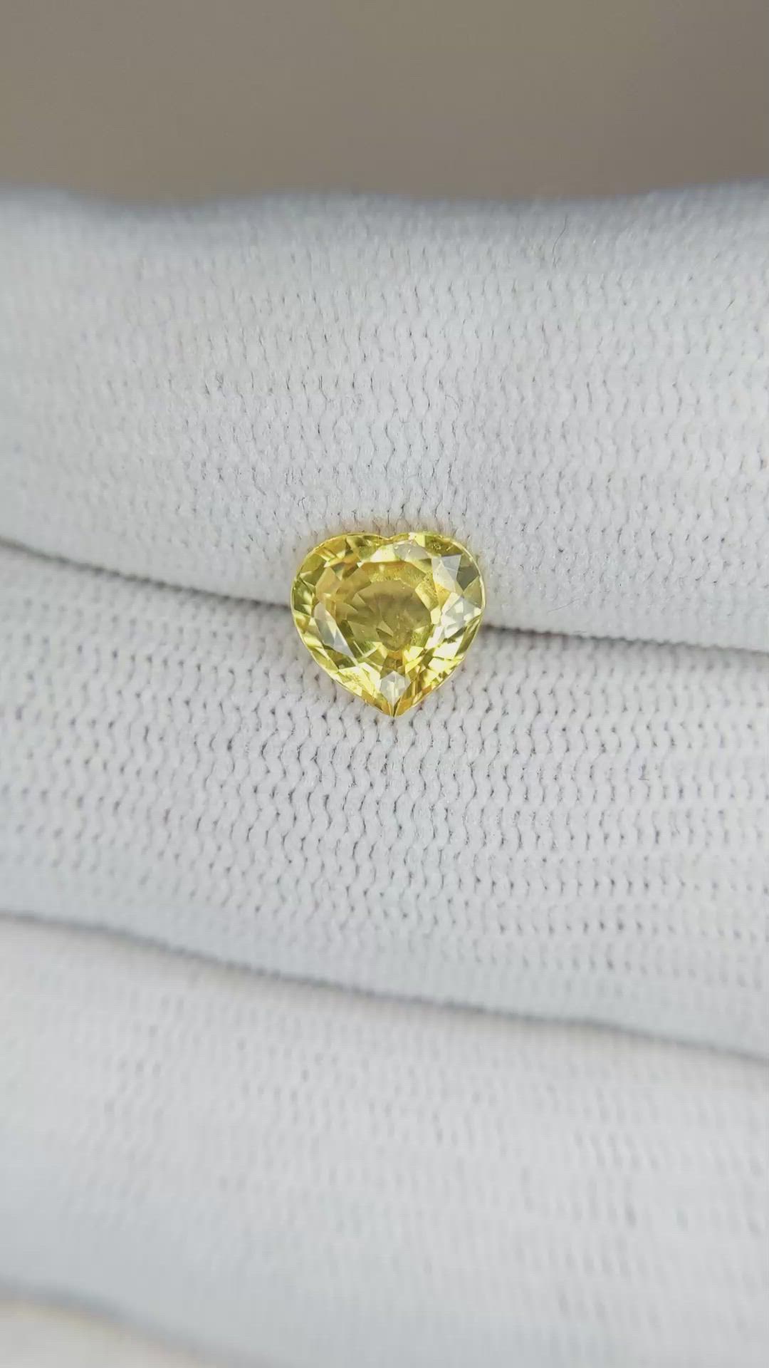 1.70 Ct. Yellow Sapphire from Ceylon (Sri Lanka) Size Video