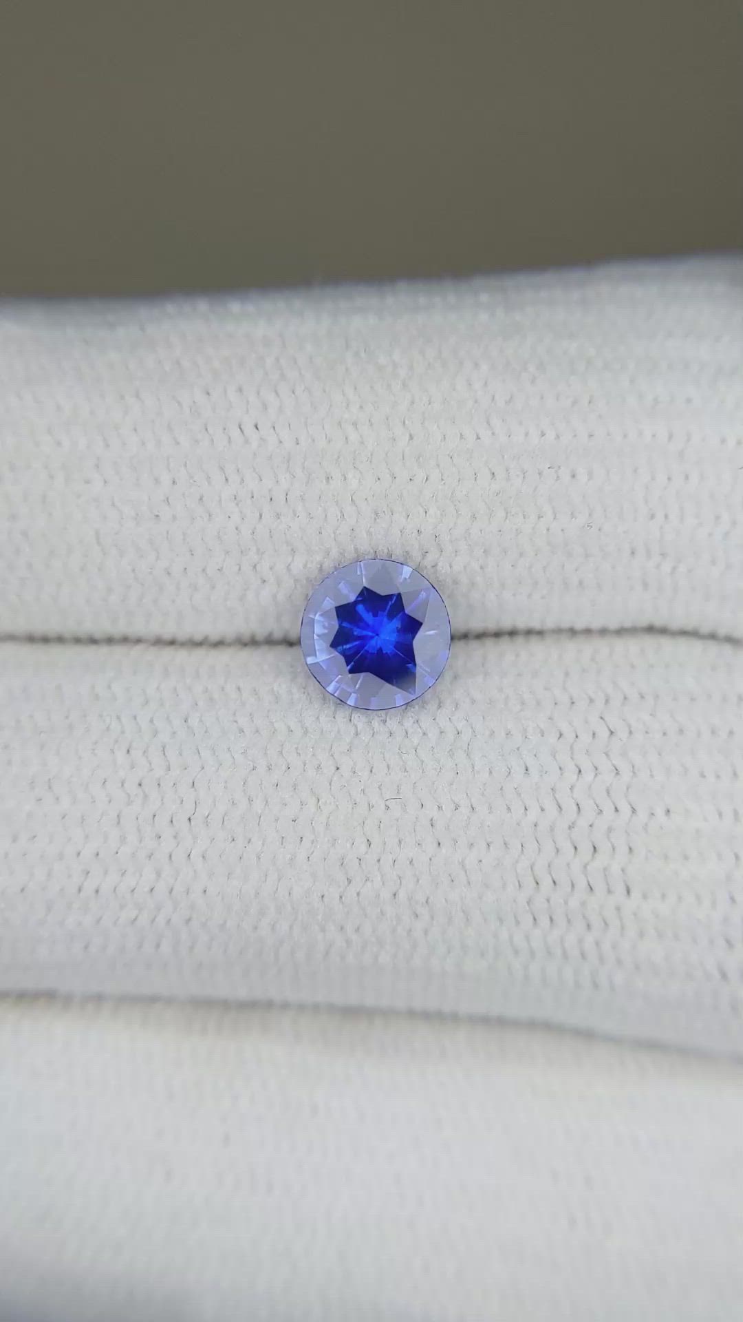 0.76 Ct. Blue Sapphire from Ceylon (Sri Lanka) Size Video