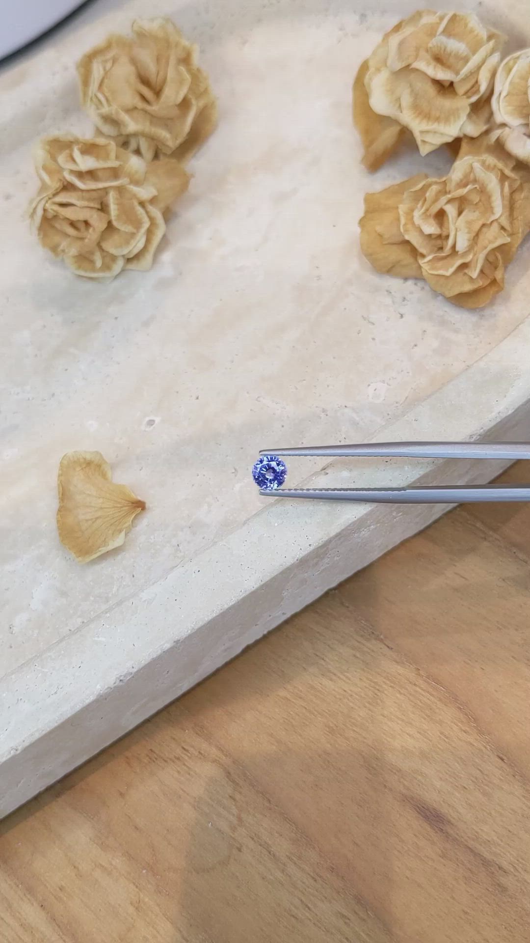 0.61 Ct. Blue Sapphire from Ceylon (Sri Lanka) Size Video