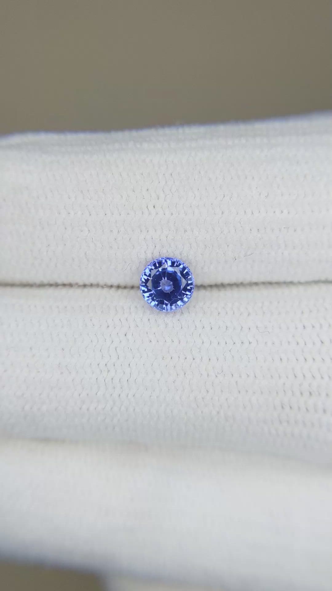 0.61 Ct. Blue Sapphire from Ceylon (Sri Lanka) Size Video