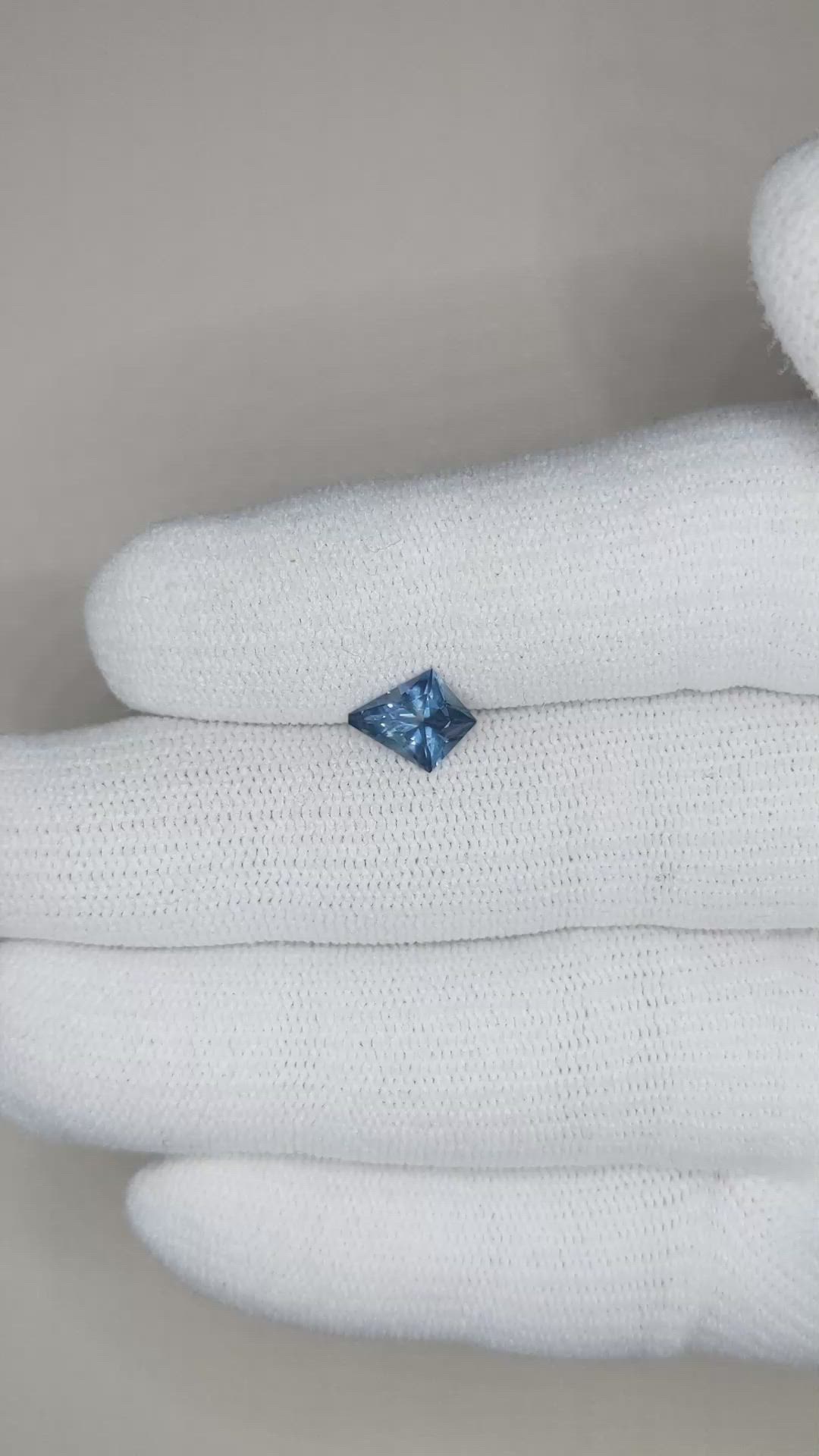 1.04 Ct. Blue Sapphire from Montana Size Video