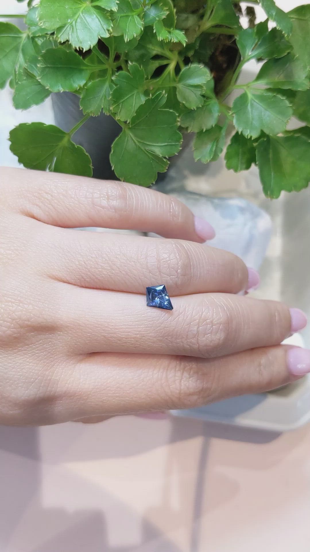 1.04 Ct. Blue Sapphire from Montana Size Video