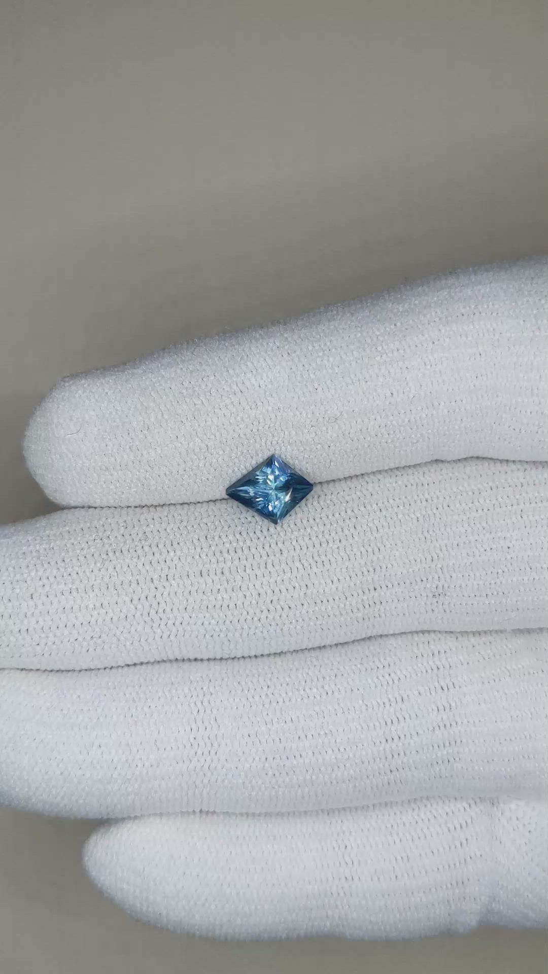 1.14 Ct. Blue Sapphire from Montana Size Video