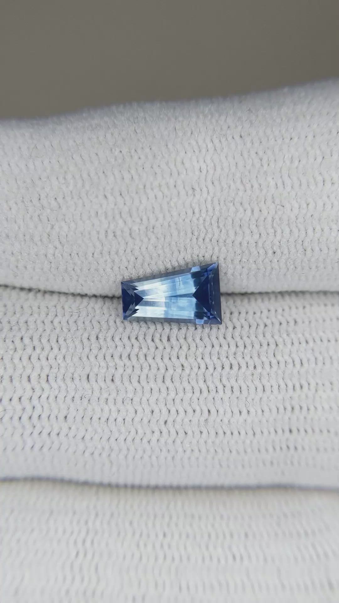 1.29 Ct. Blue Sapphire from Montana Size Video