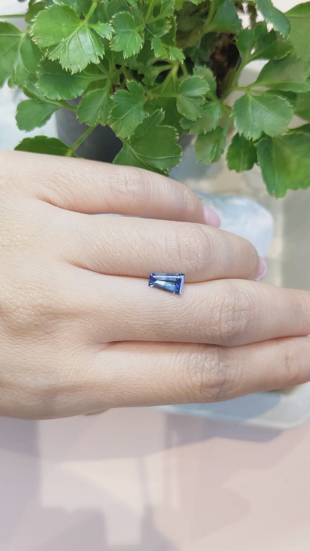 1.29 Ct. Blue Sapphire from Montana Size Video