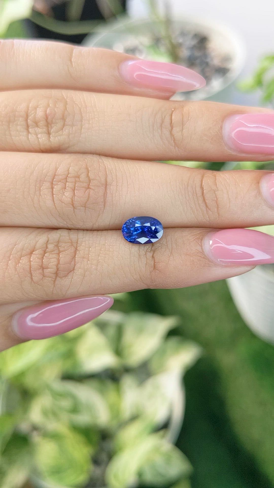 2.30 Ct. Blue Sapphire from Ceylon (Sri Lanka) Size Video