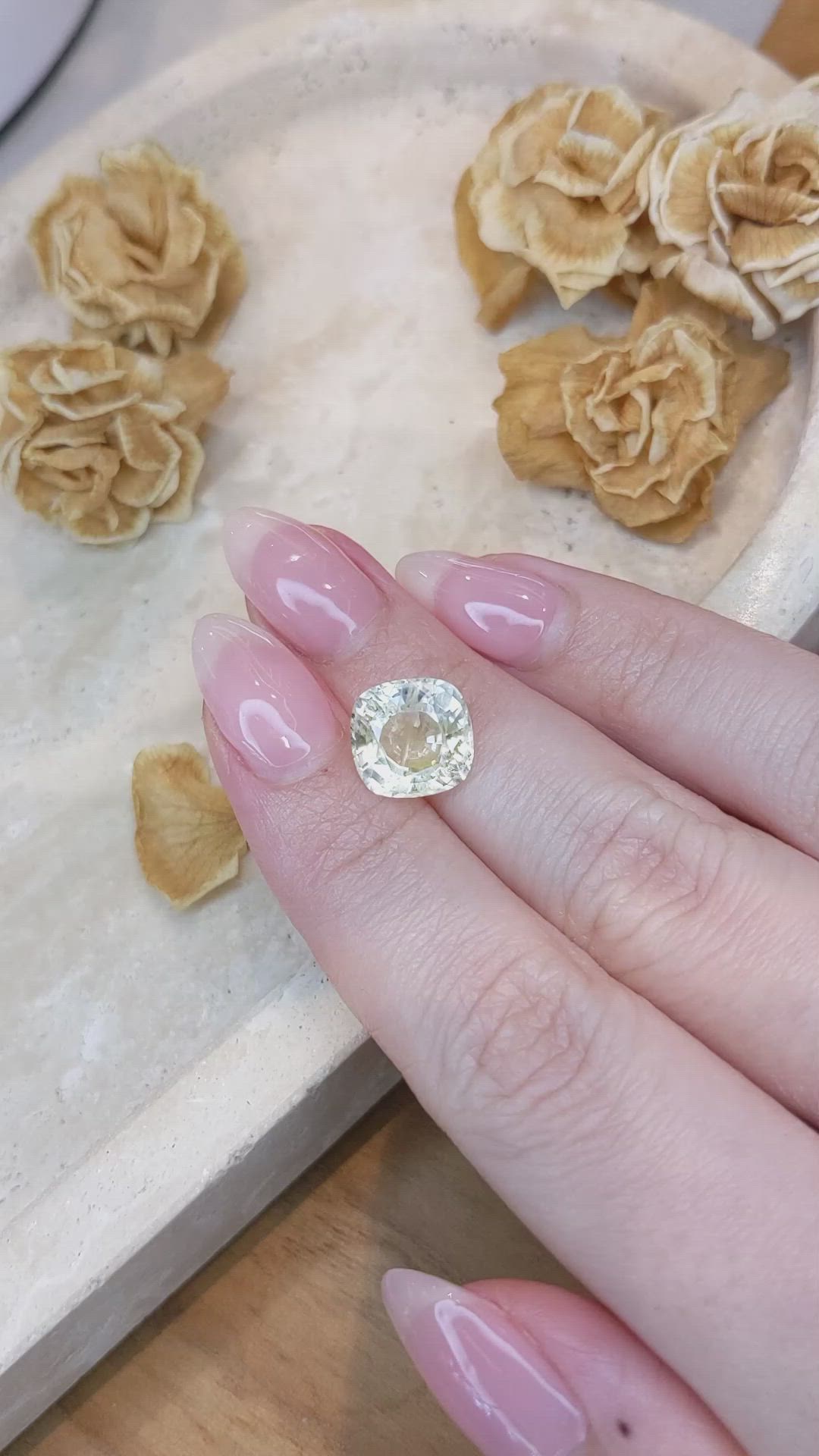 6.50 Ct. Yellow Sapphire from Ceylon (Sri Lanka) Size Video