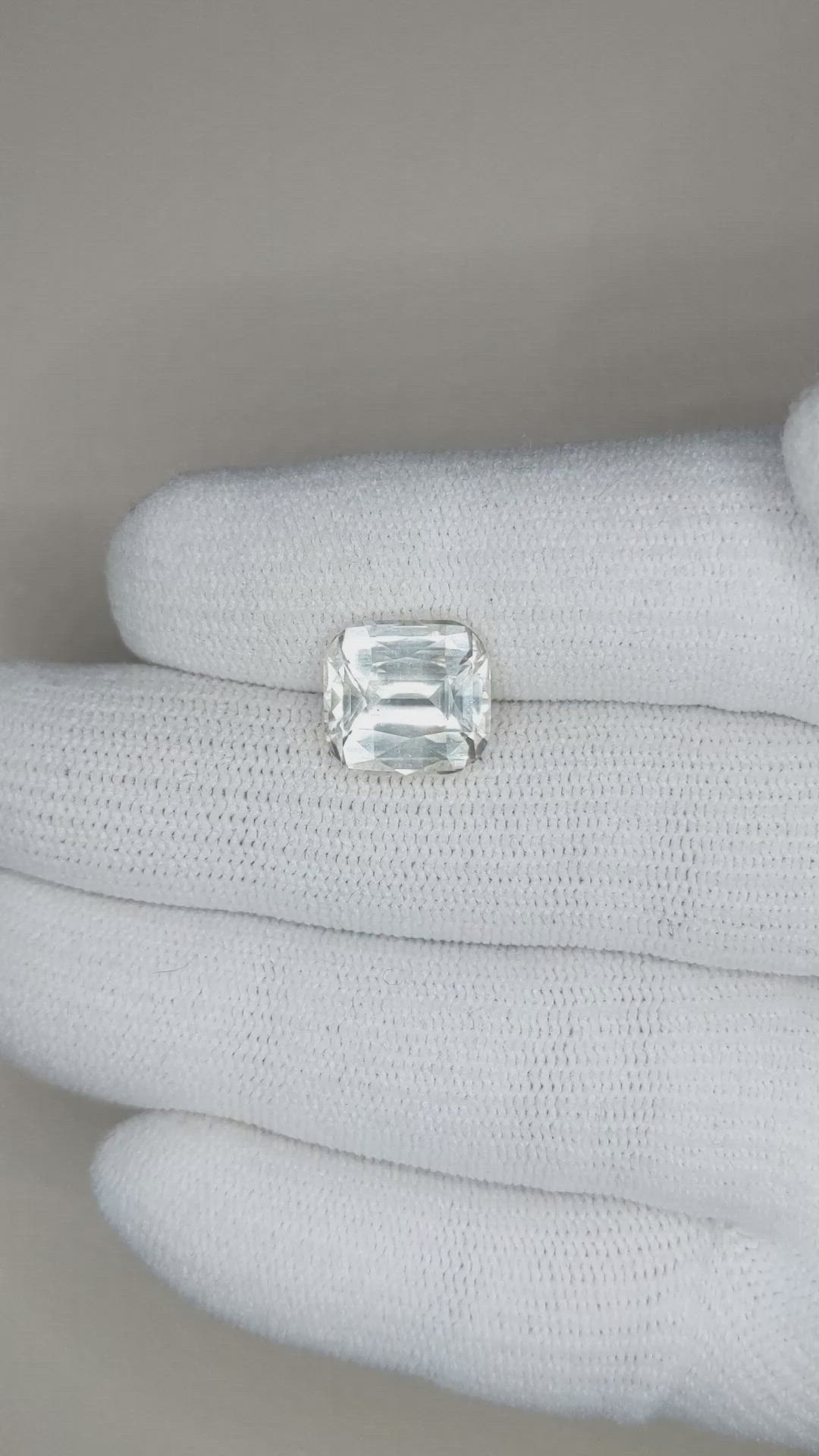 6.39 Ct. Yellow Sapphire from Ceylon (Sri Lanka) Size Video