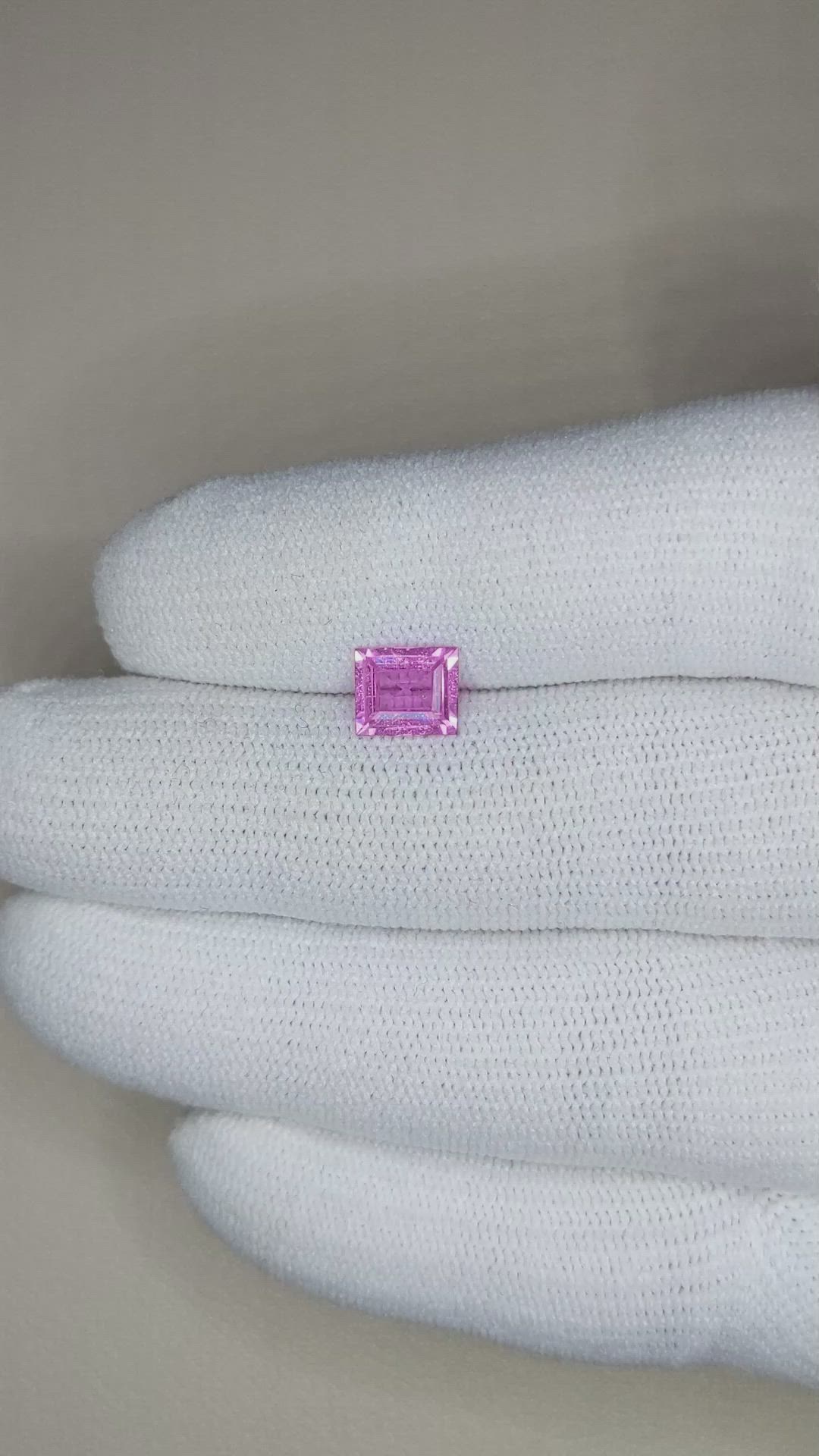 1.21 Ct. Pink Sapphire from Ceylon (Sri Lanka) Size Video