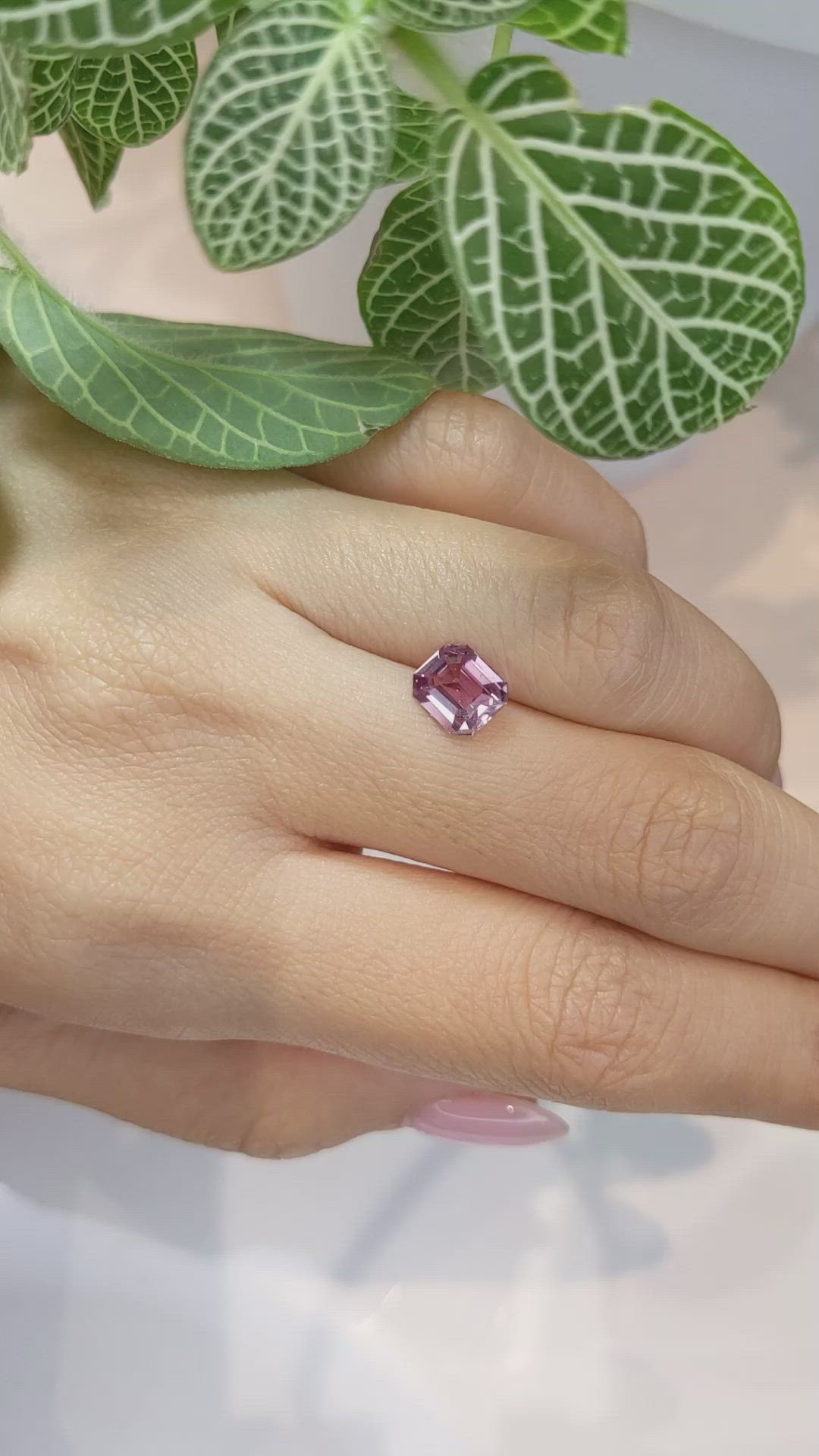 1.64 Ct. Pink Sapphire from Ceylon (Sri Lanka) Size Video