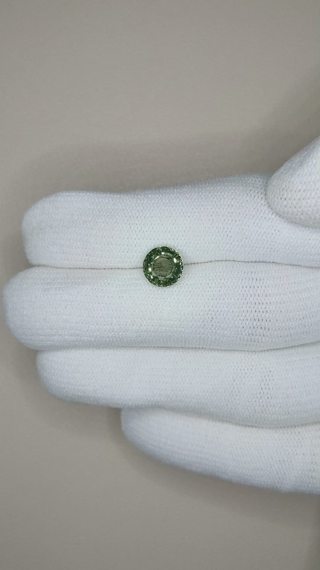 1.88 Ct. Green Sapphire from Ceylon (Sri Lanka) Size Video