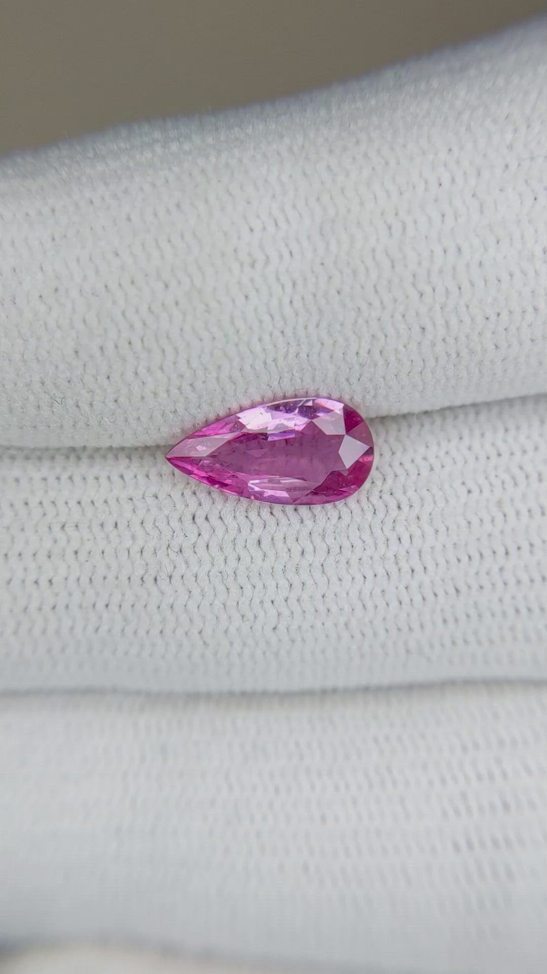 1.49 Ct. Pink Sapphire from Ceylon (Sri Lanka) Size Video
