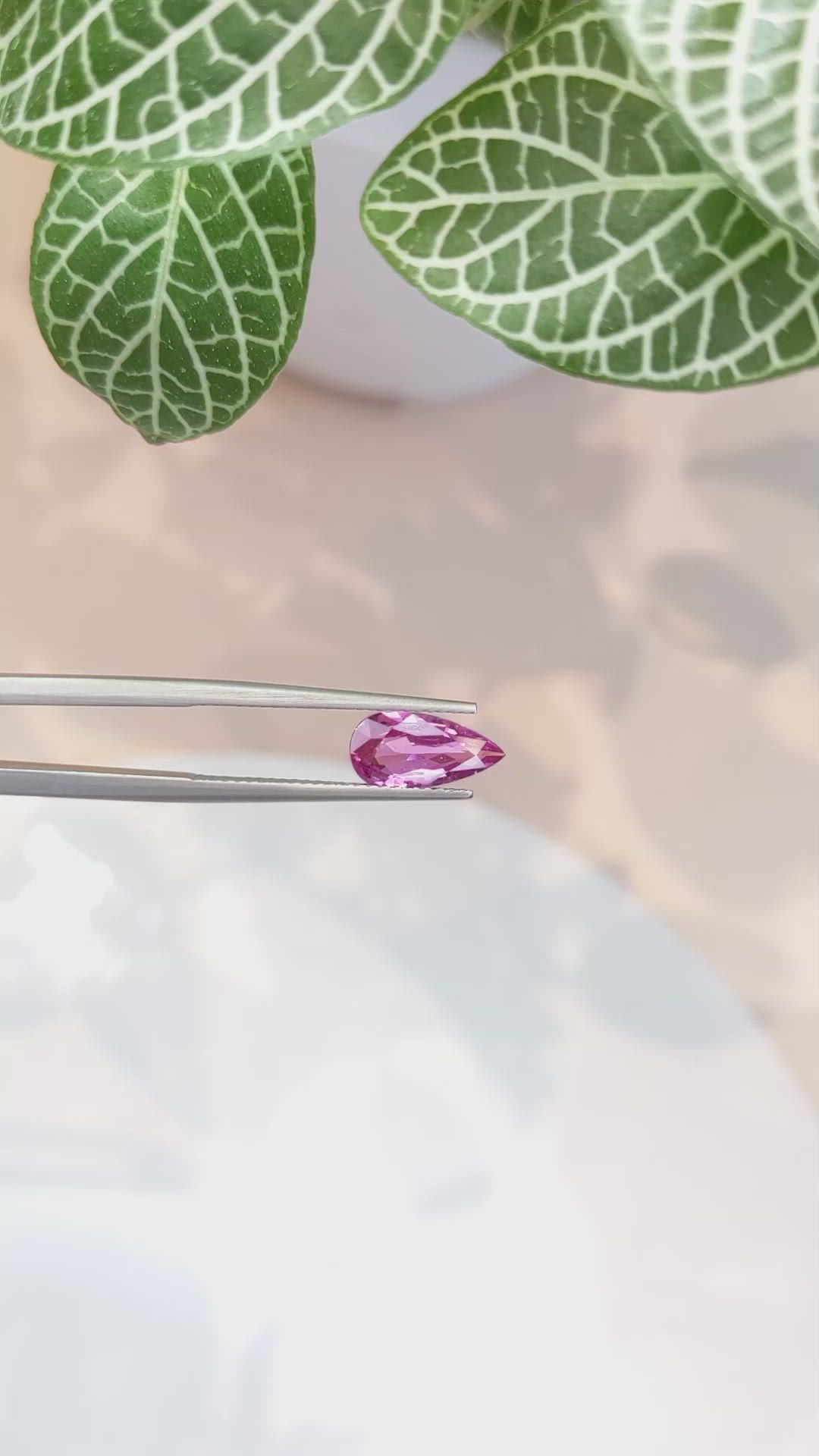 1.49 Ct. Pink Sapphire from Ceylon (Sri Lanka) Size Video