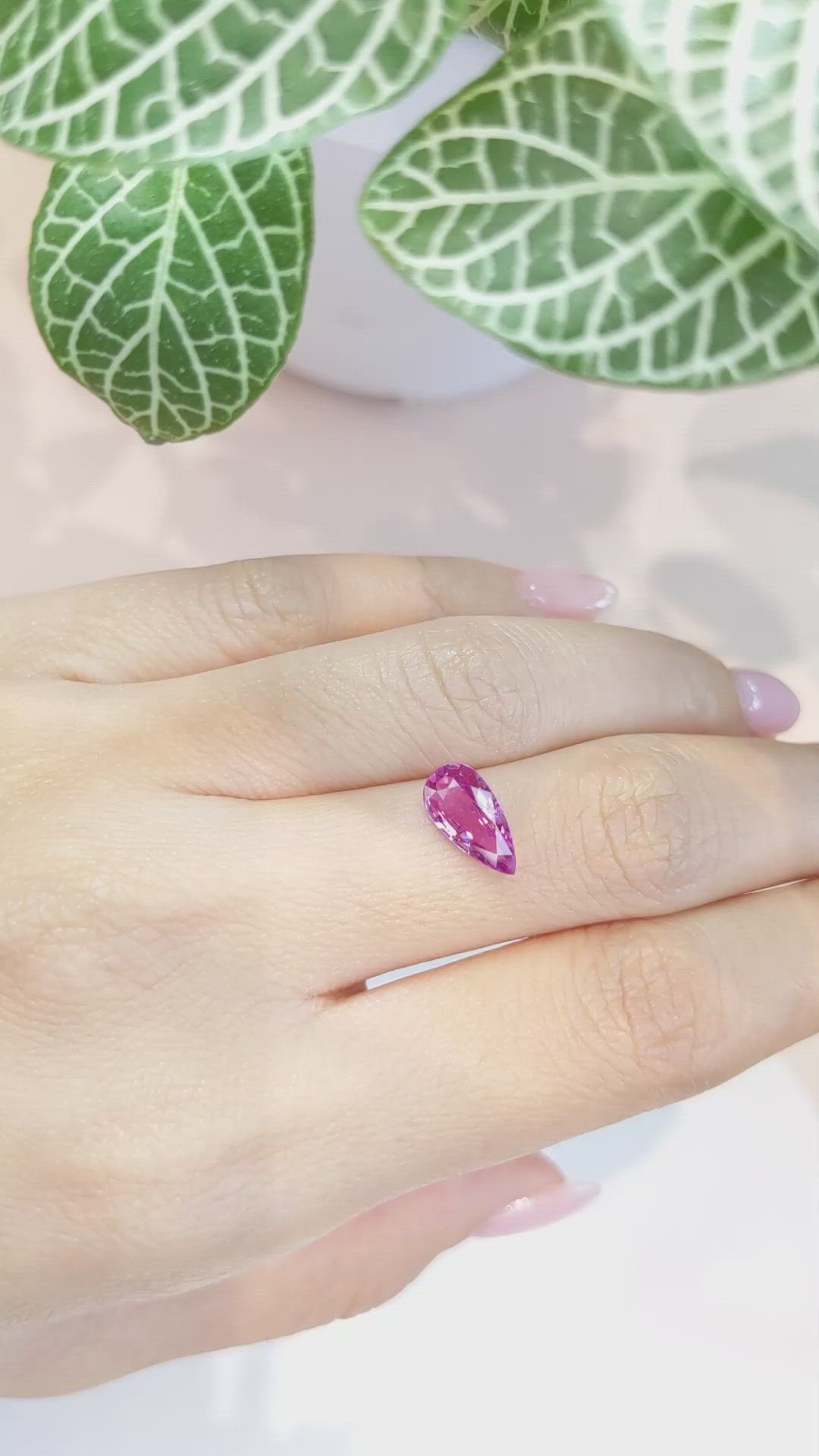 1.49 Ct. Pink Sapphire from Ceylon (Sri Lanka) Size Video