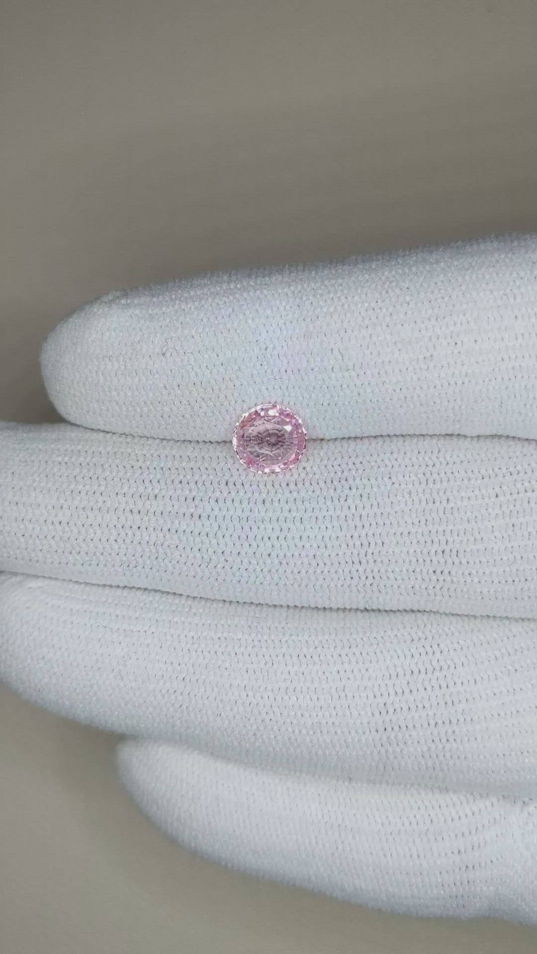 1.24 Ct. Pink Sapphire from Ceylon (Sri Lanka) Size Video