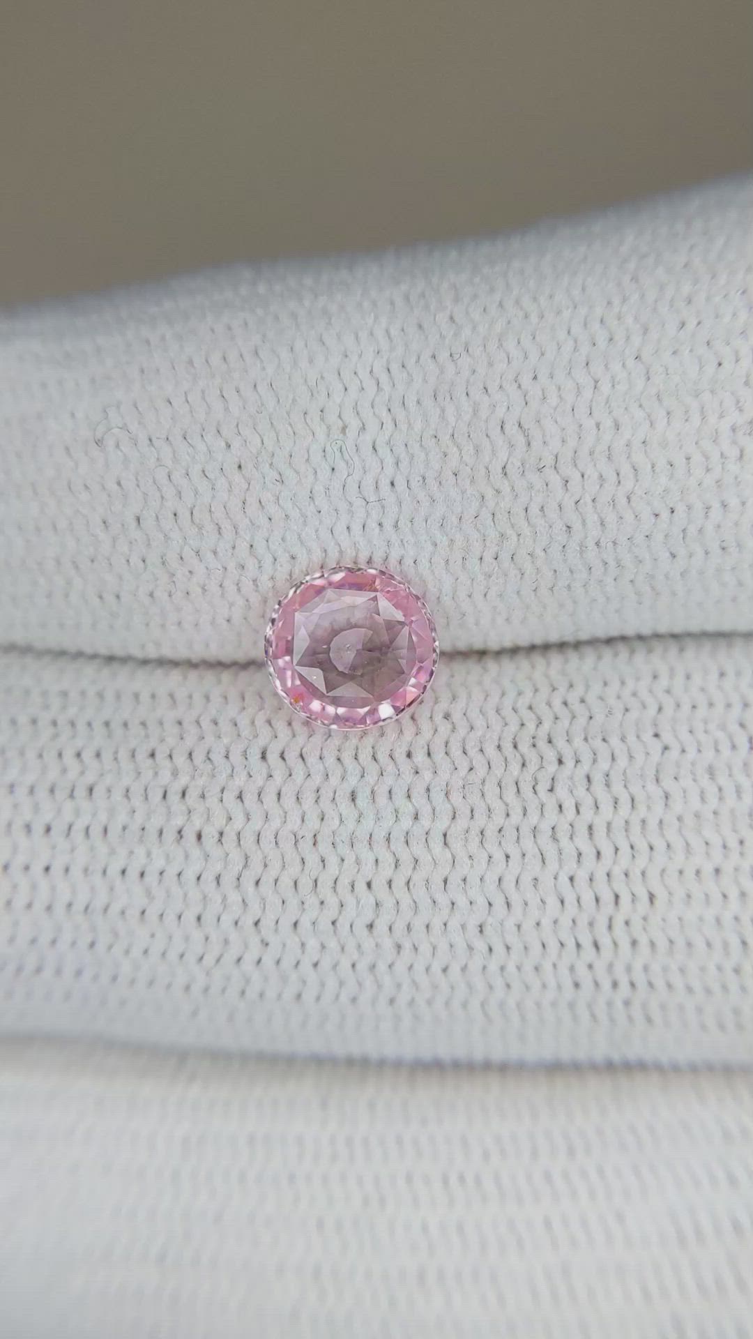 1.24 Ct. Pink Sapphire from Ceylon (Sri Lanka) Size Video