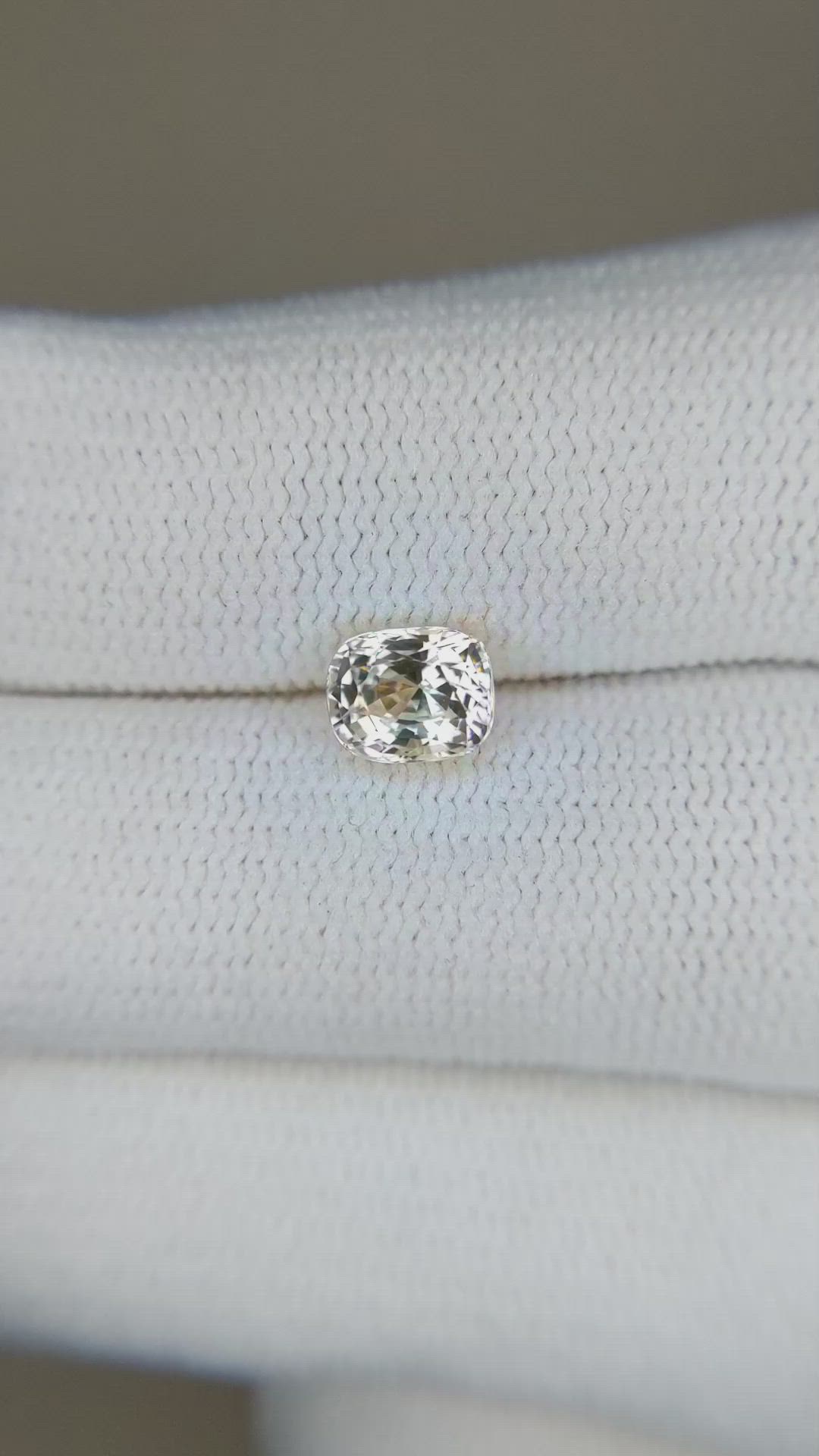 1.02 Ct. Peach Sapphire from Ceylon (Sri Lanka) Size Video