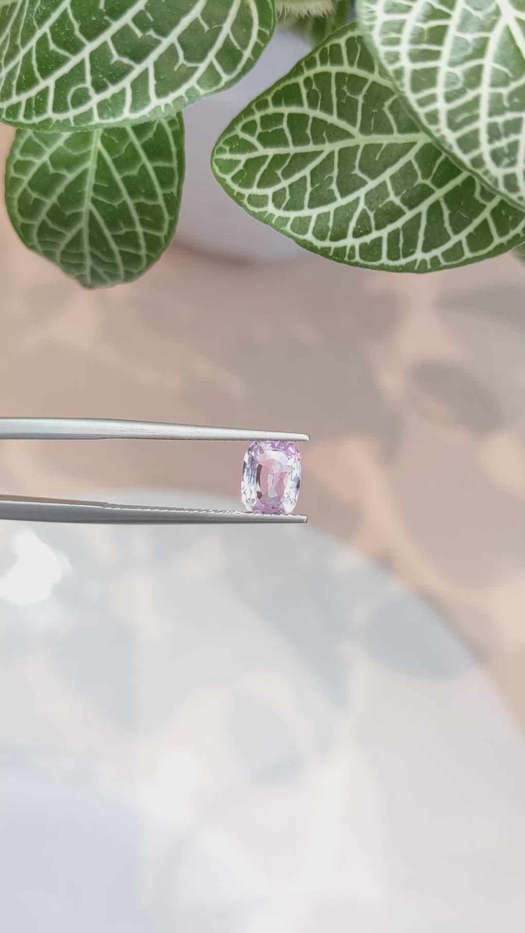 1.36 Ct. Pink Sapphire from Ceylon (Sri Lanka) Size Video