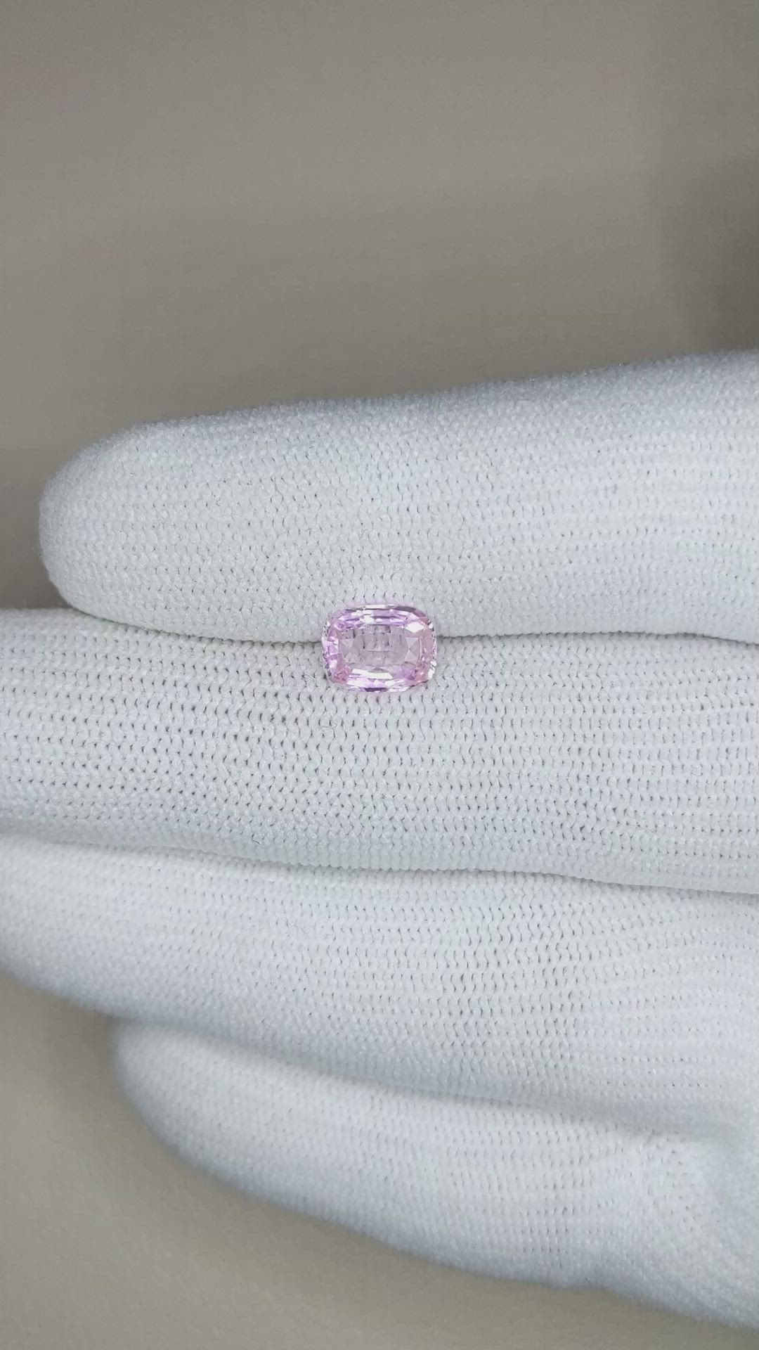1.36 Ct. Pink Sapphire from Ceylon (Sri Lanka) Size Video